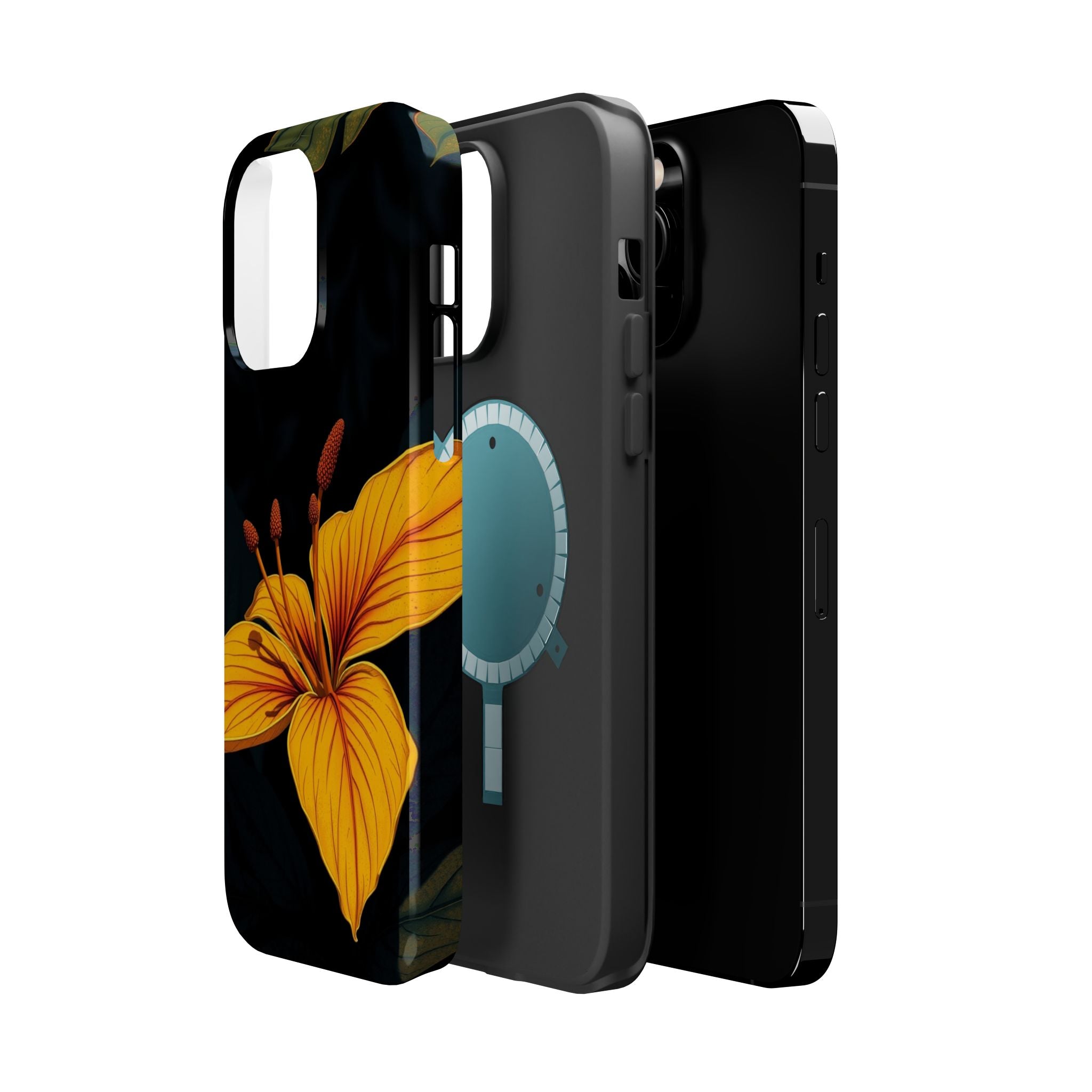 iPhone Earthy Tropical Bloom Design Artistic Everyday Cas Slim Snap Case · iPhon