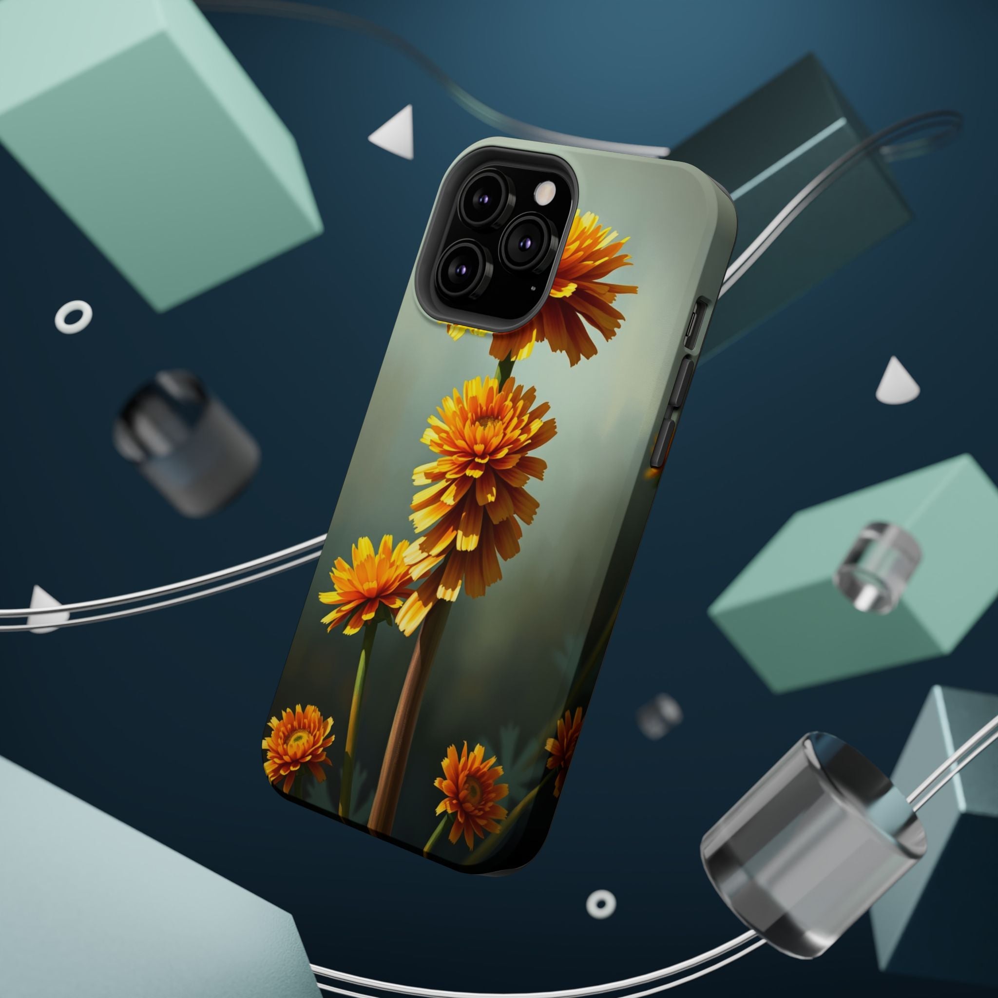 iPhone Ranunculus Stack Electric Art Slim Everyday Designer Case · iPhone Case