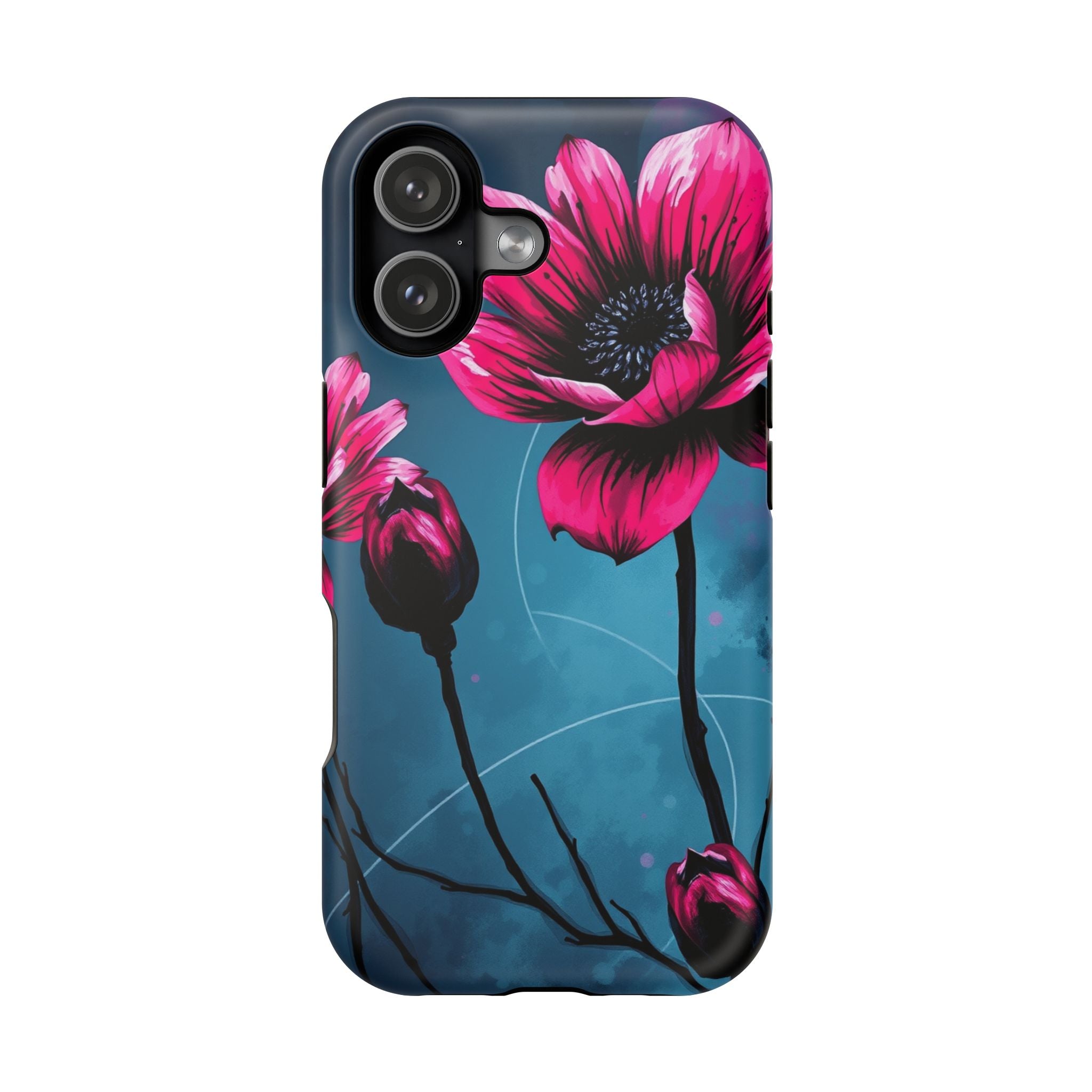 iPhone Floral Ink Wash Bold Art Slim Everyday Designer Case · iPhone Case
