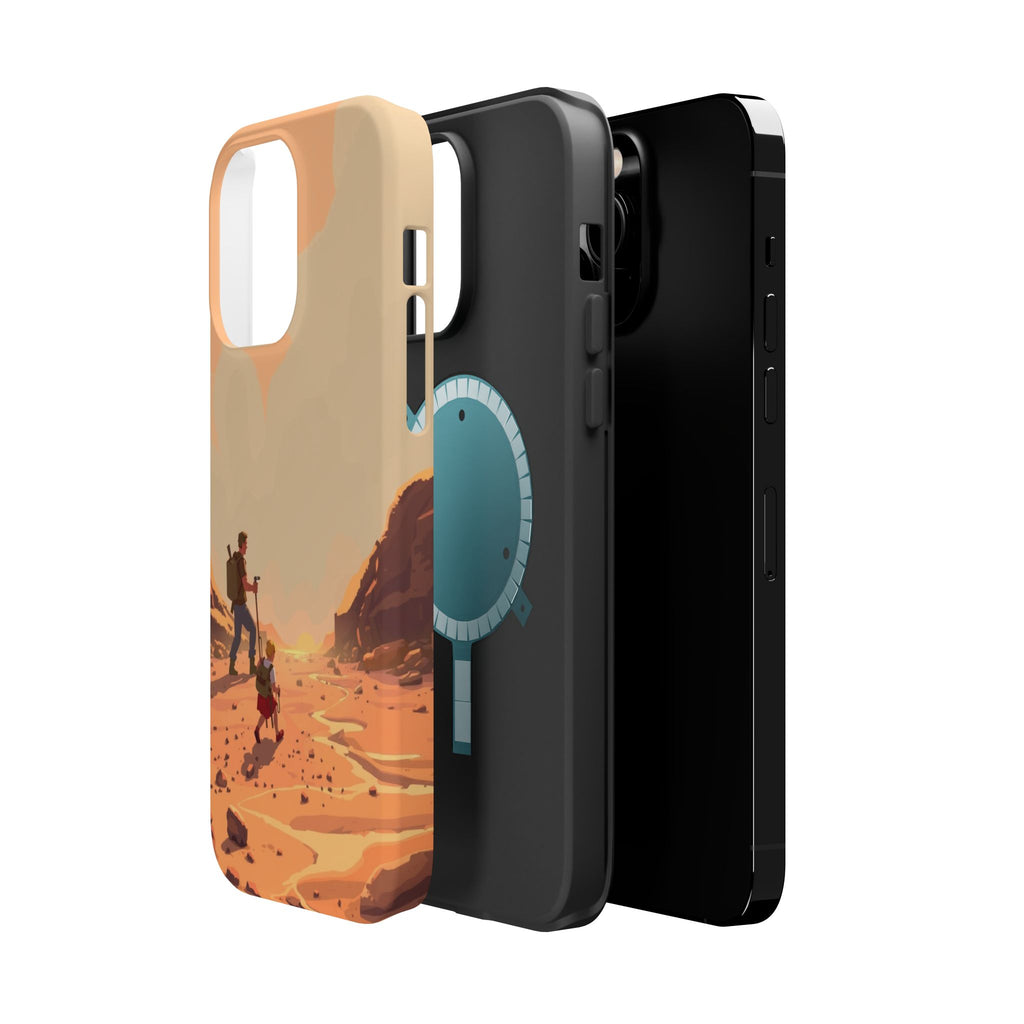 iPhone Burnt Orange And Sand Barely Surviving Slim Everyday Designer Case · iPho