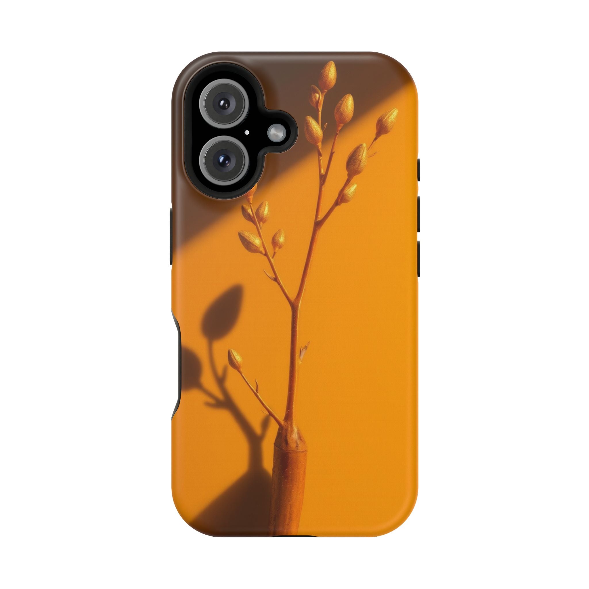 iPhone Mustard And Rust Minimalist Stem Slim Everyday iPhone Designer · iPhone C