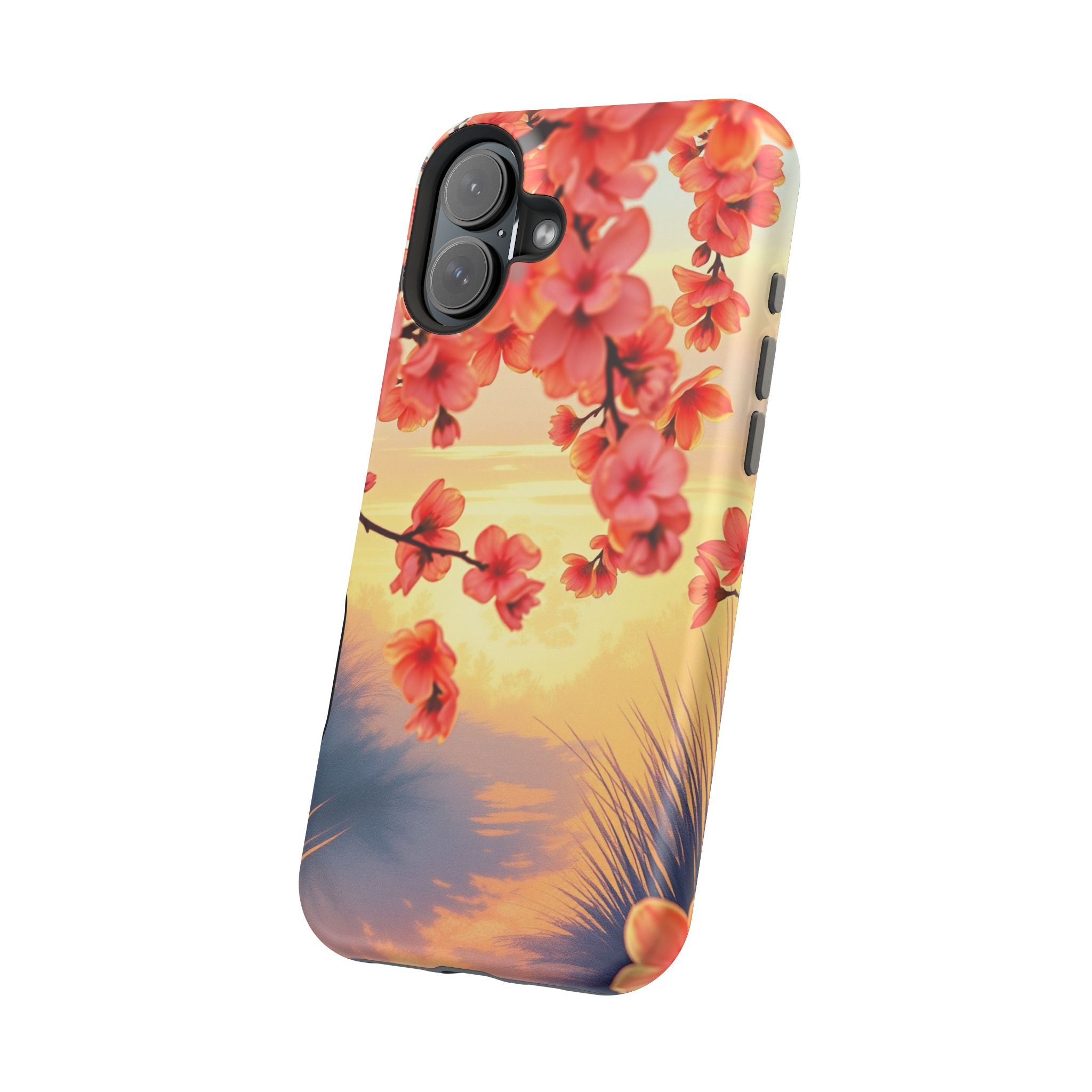 iPhone Sunset Amber And Peach Blossom Trail Slim Snap Cas Carry Case · iPhone Ca