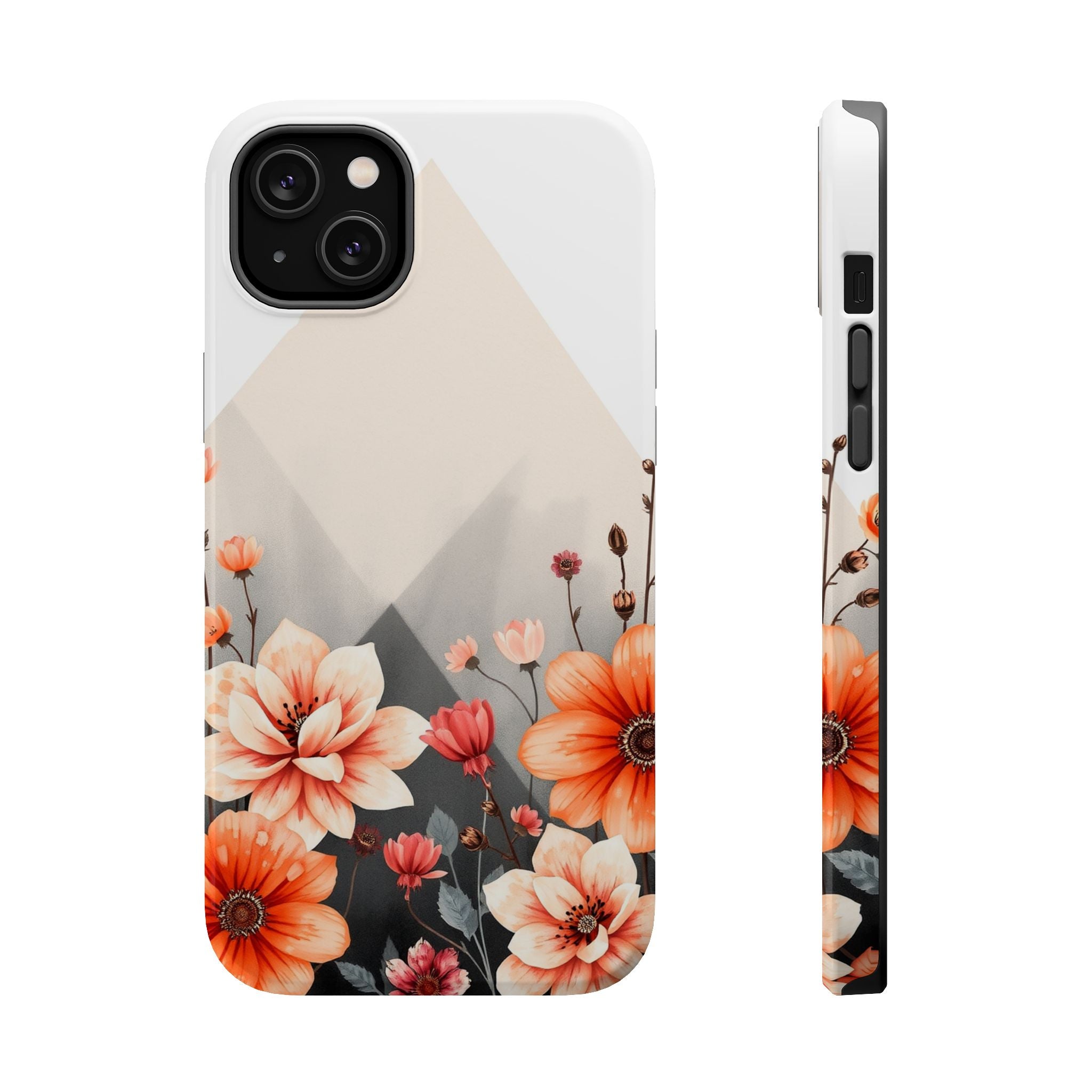 iPhone Floral Geometric Vibrant Design Slim Snap Case · iPhone Case
