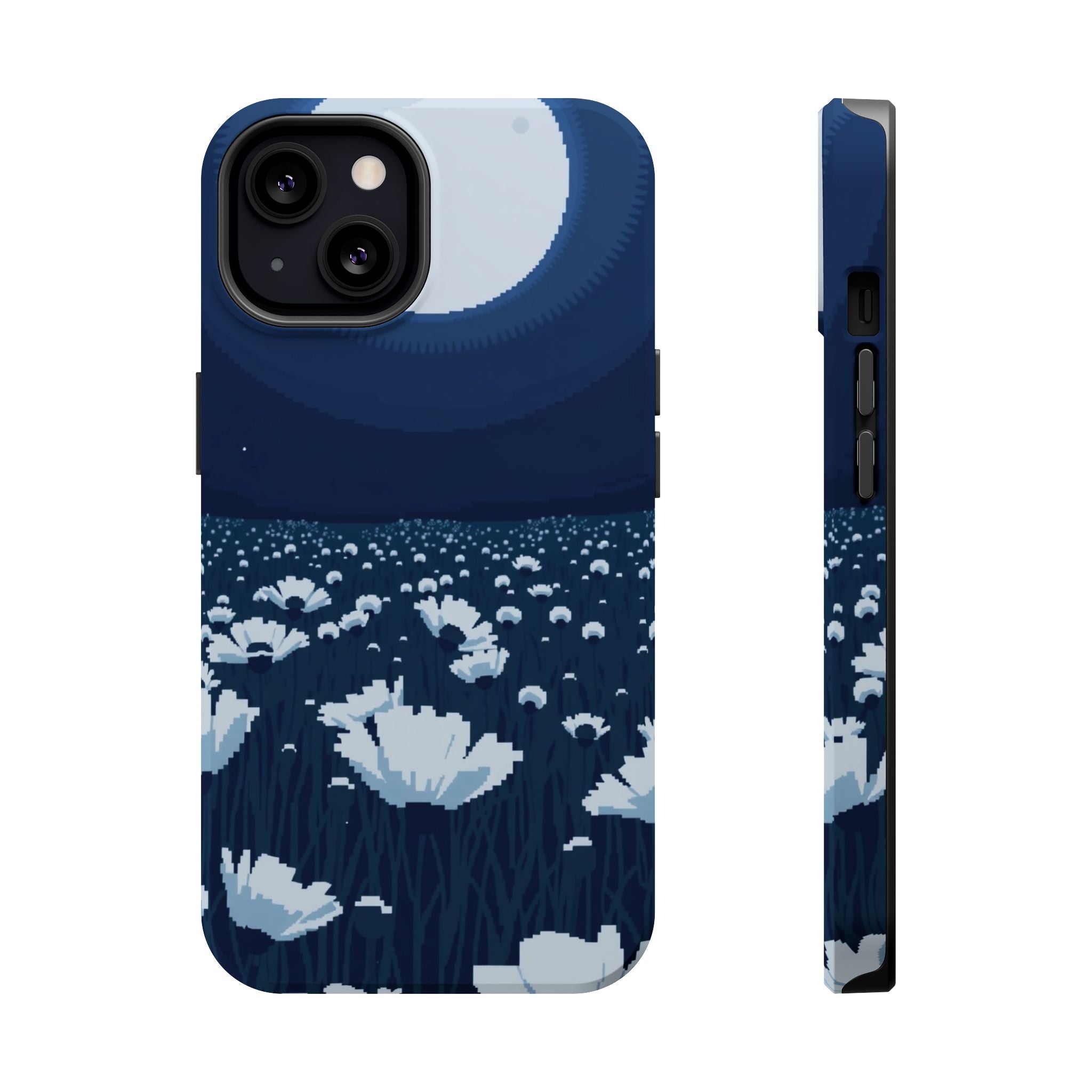 iPhone Poppy Field Pixel Art -Bit Bold Modern Everyday Snap Case · iPhone Case