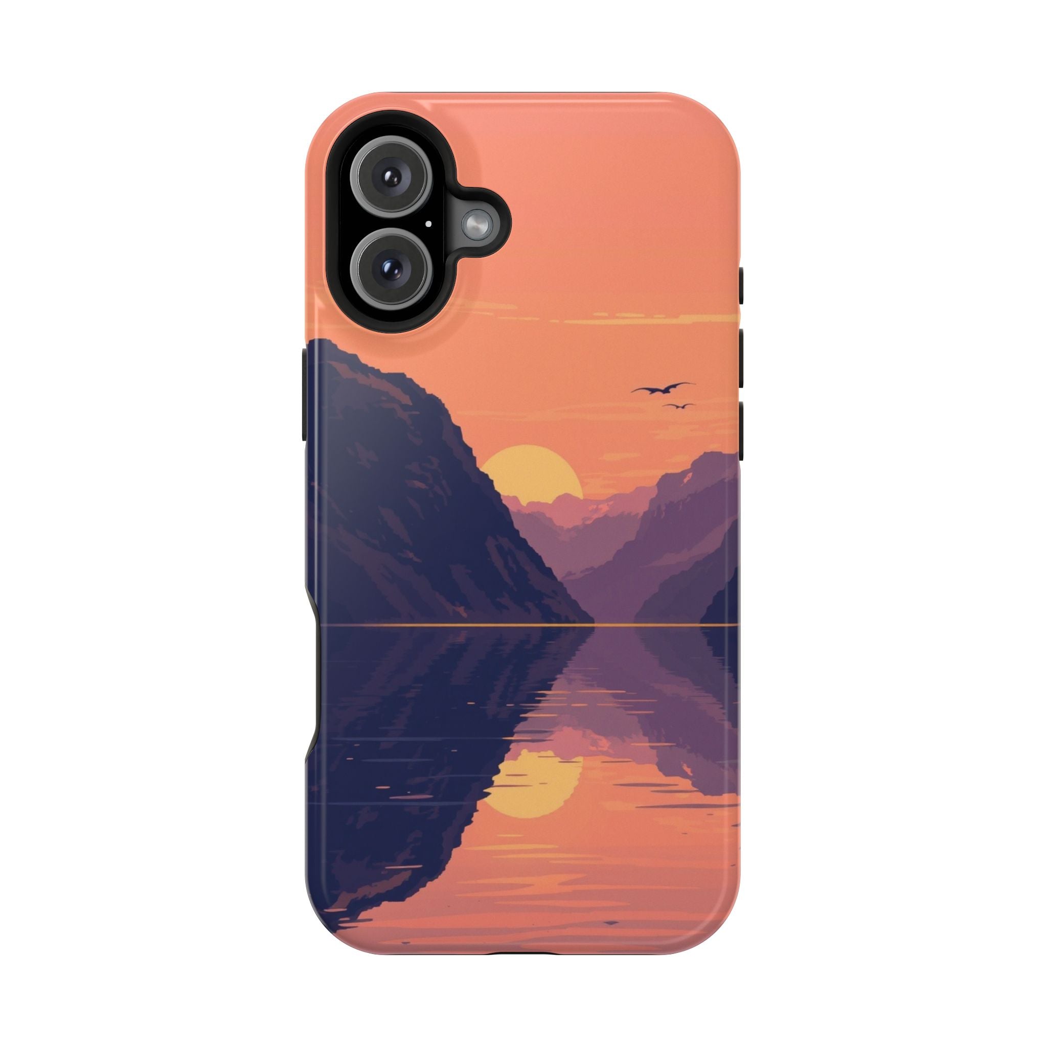 iPhone Radiant Fjord Reflection Design Slim Everyday Designer Case · iPhone Case