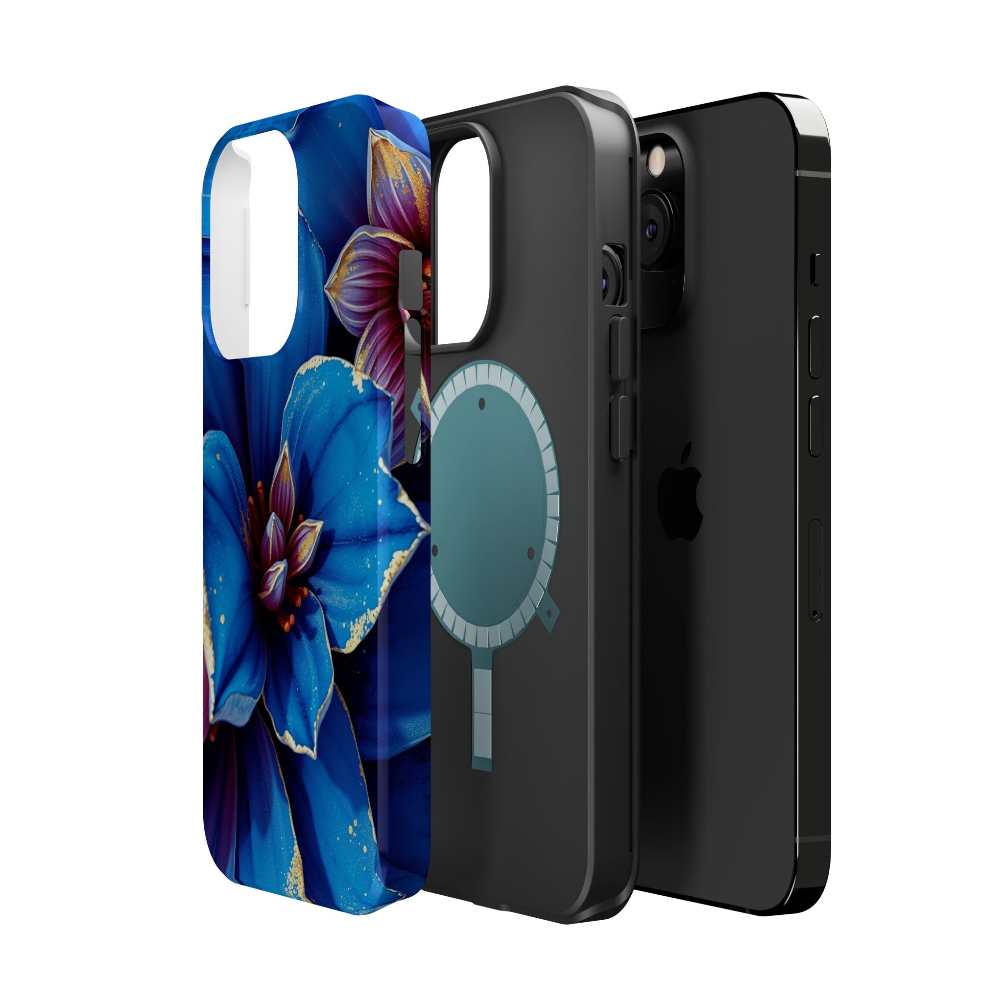 iPhone Floral Gold Foil Serene Design Slim Snap Case Ga · iPhone Case