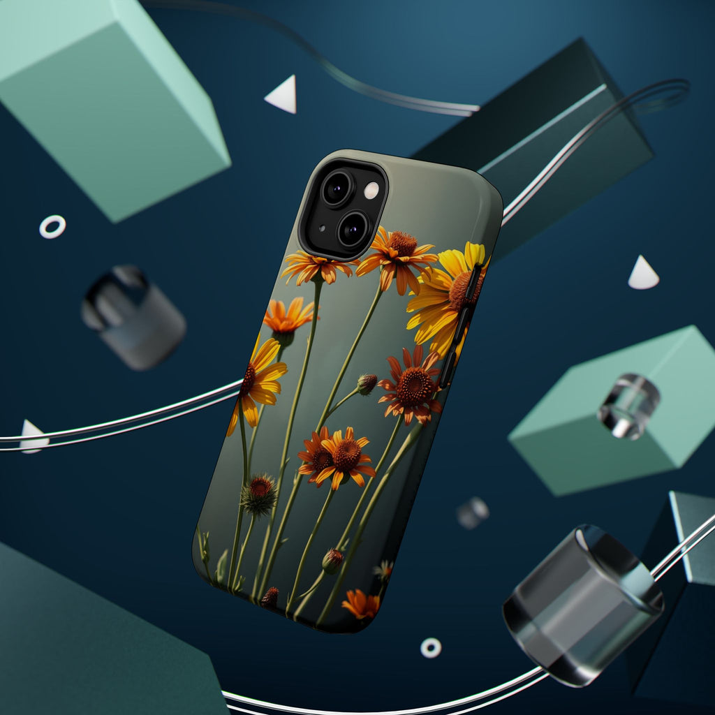 iPhone Mustard And Rust Wildflower Bunch Slim Everyday iPhone Designer · iPhone