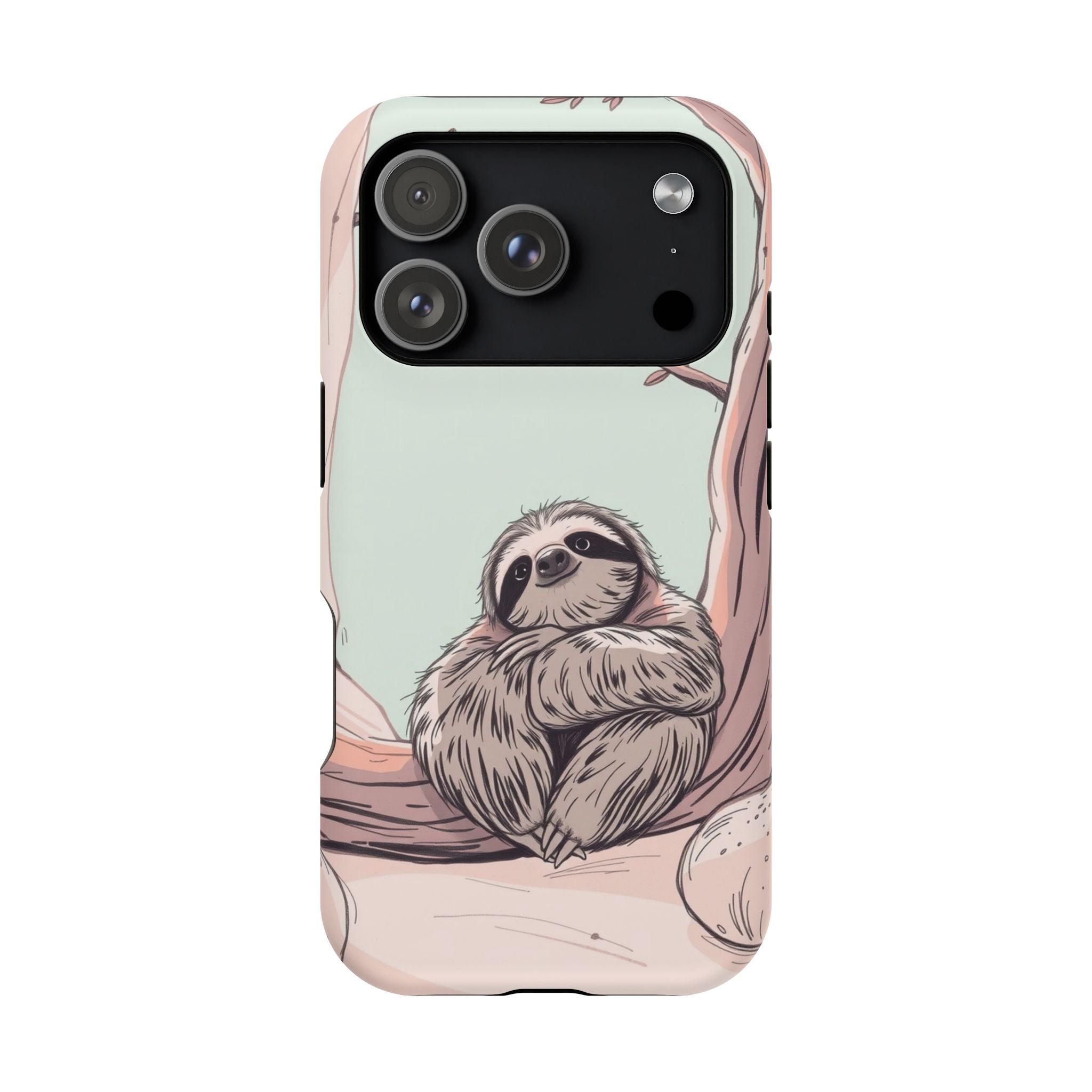 iPhone Cozy Sloth Mode Hand-Drawn Sketch Slim Everyday Designer Case · iPhone Ca