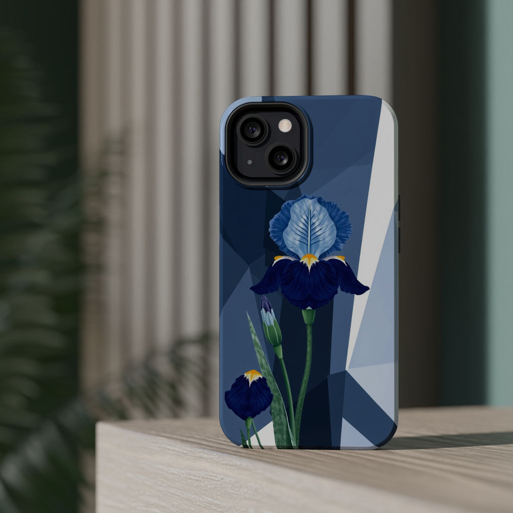 iPhone Earthy Iris Garden Design Bold Modern Everyday Snap Case · iPhone Case