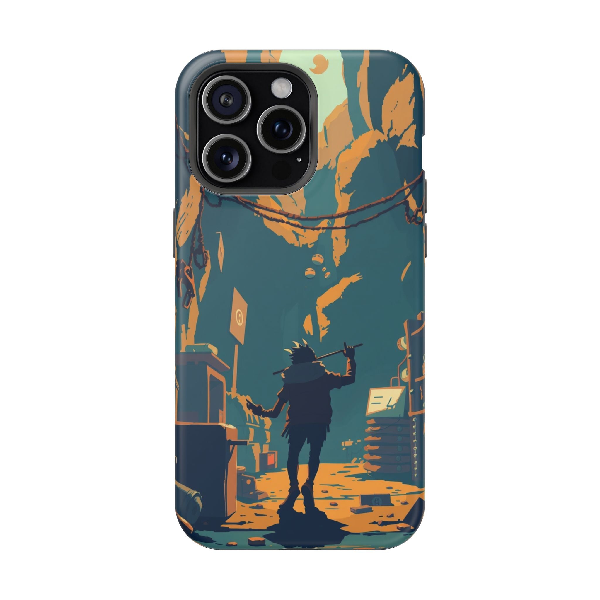 iPhone Mustard And Rust Unhinged in a Cute Way Soft Finish Everyday Case · iPhon