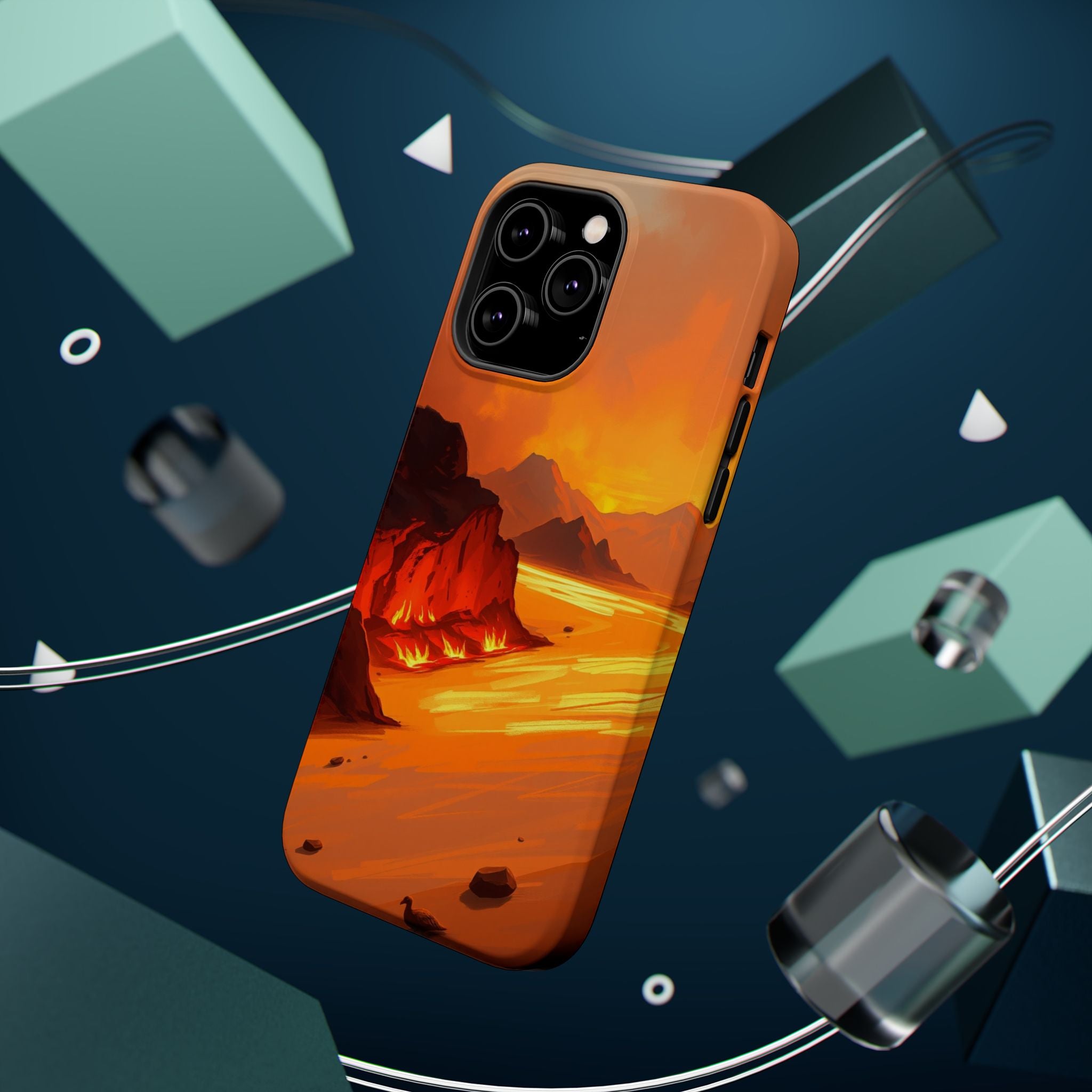 iPhone Burnt Orange And Sand Wildfire Glow Slim iPhone Everyday · iPhone Case