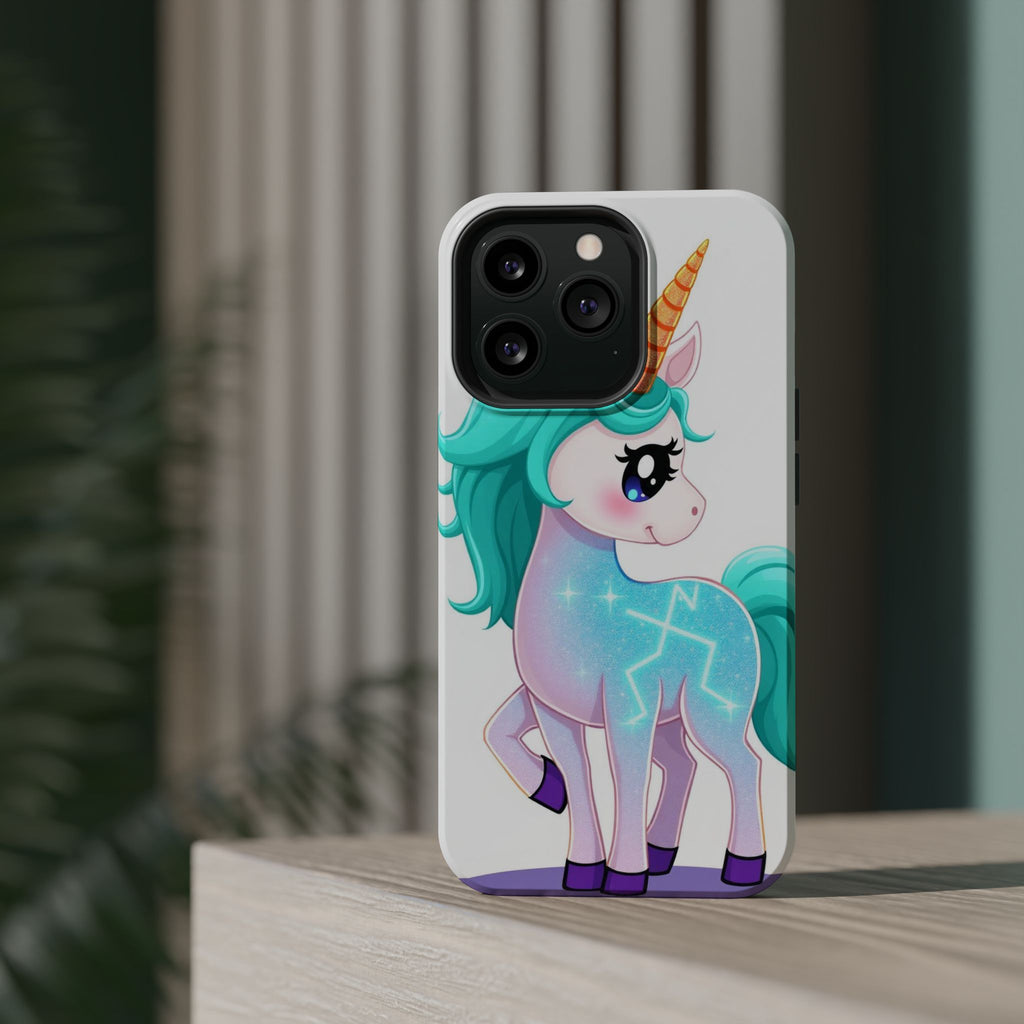 iPhone Turquoise Sparkle Unicorn Kids Fun iPhone Phone Case Gift · iPhone Case
