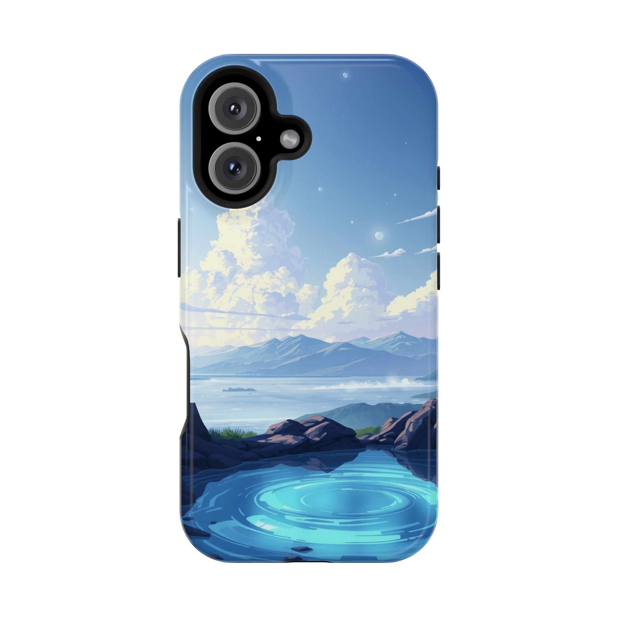 iPhone Earthy Tidal Pool Design 18 Bold Modern Everyday Snap Case · iPhone Case
