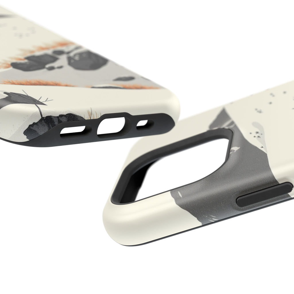 iPhone Snow Field Risograph Print Bold Modern Everyday Snap Case · iPhone Case