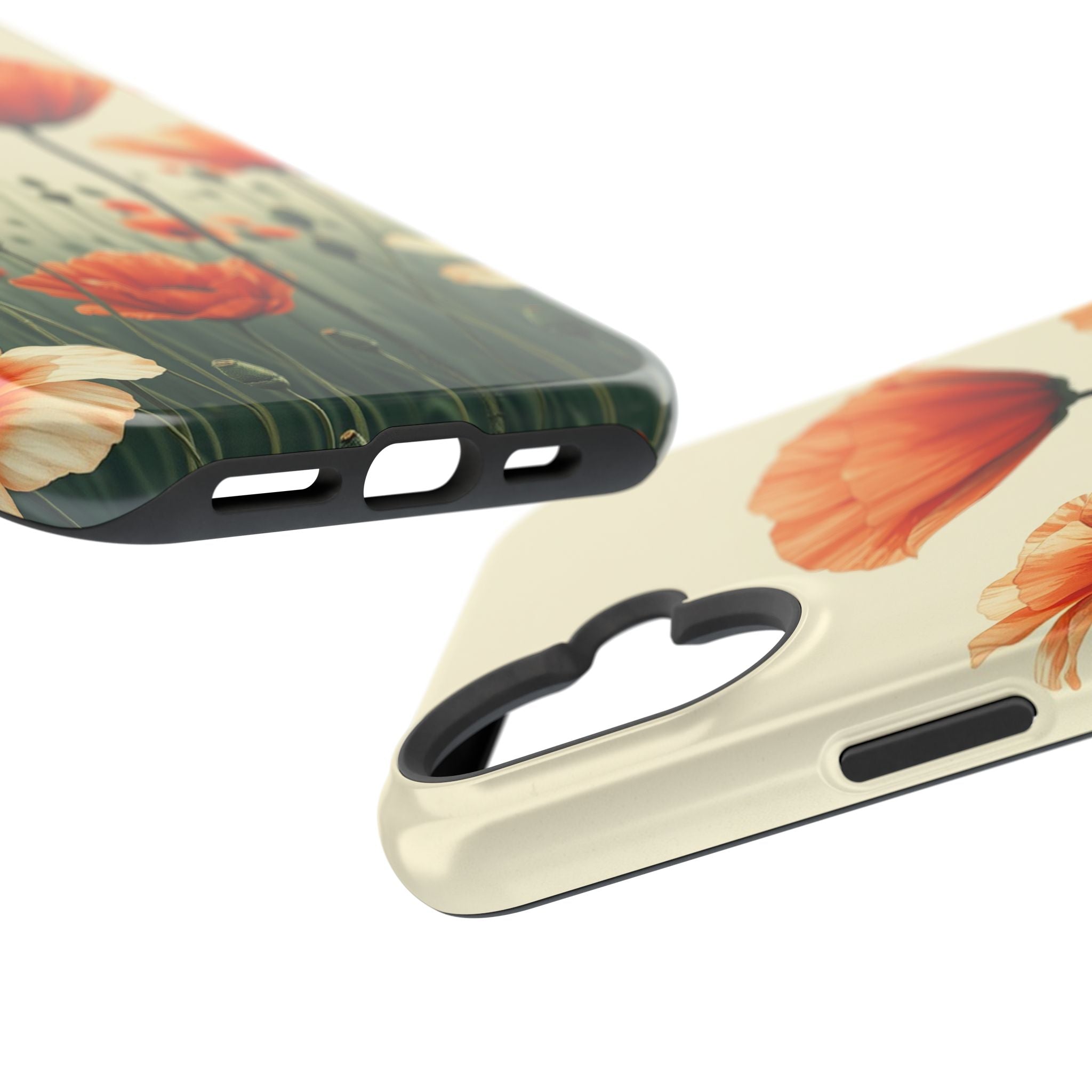 iPhone Sage And Ivory Poppy Field Bold Modern Everyday Snap Case · iPhone Case