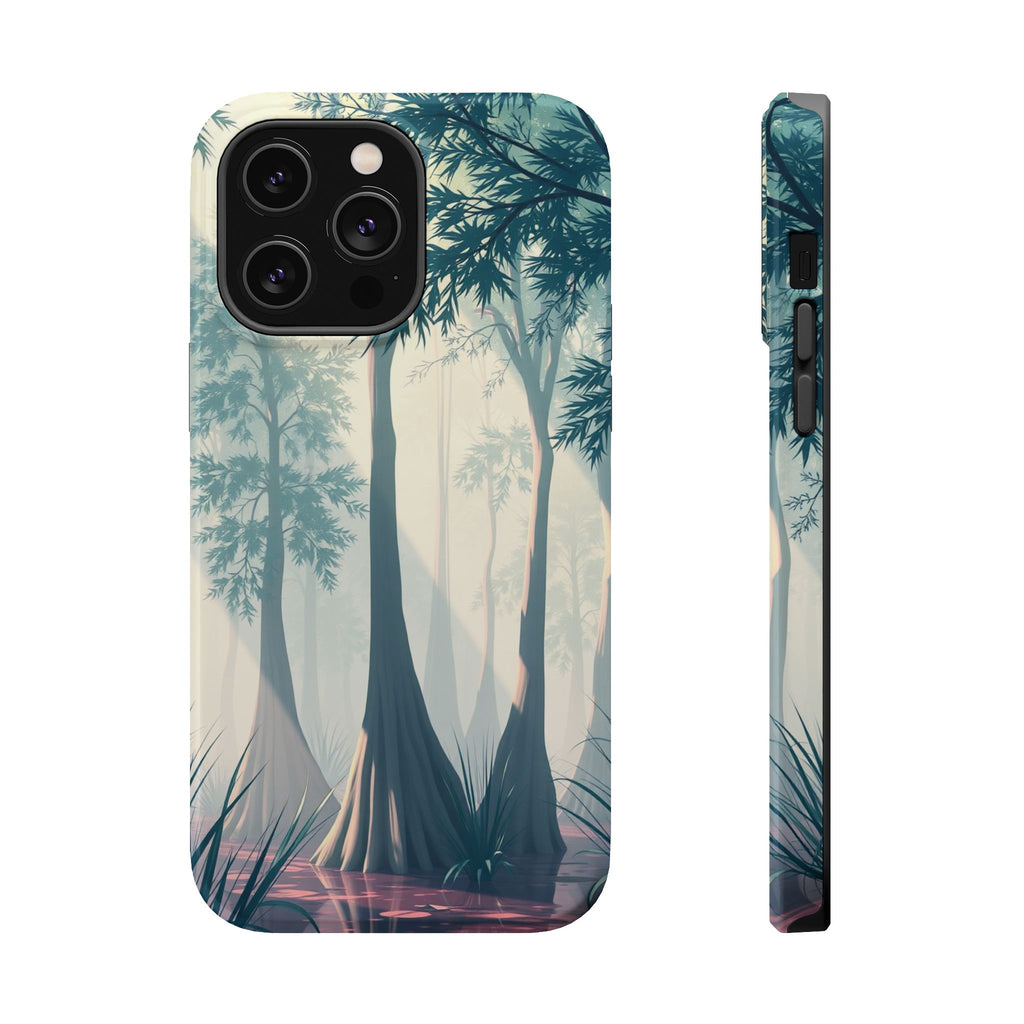 iPhone Mint And Blush Cypress Swamp Slim Everyday Designer Case · iPhone Case
