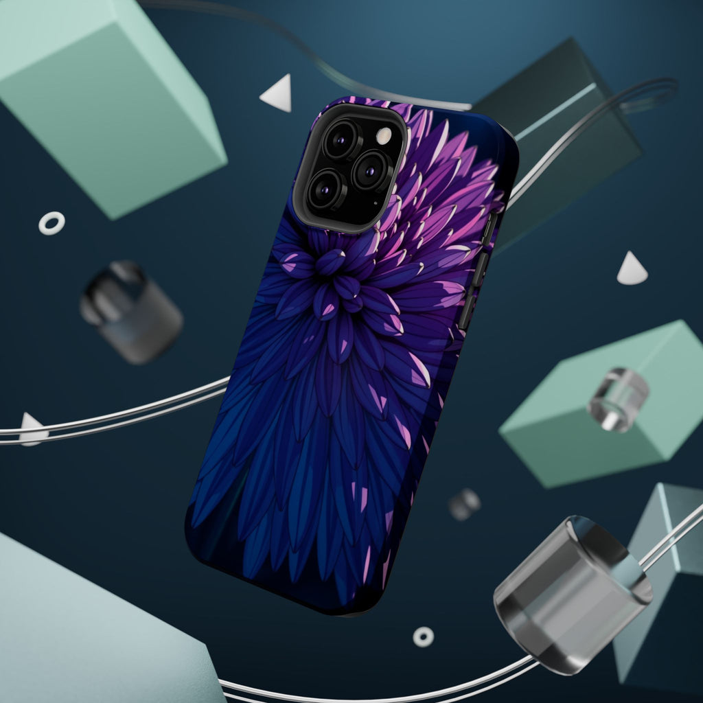 iPhone Indigo And Violet Chrysanthemum Classic Soft iPhone Finish · iPhone Case