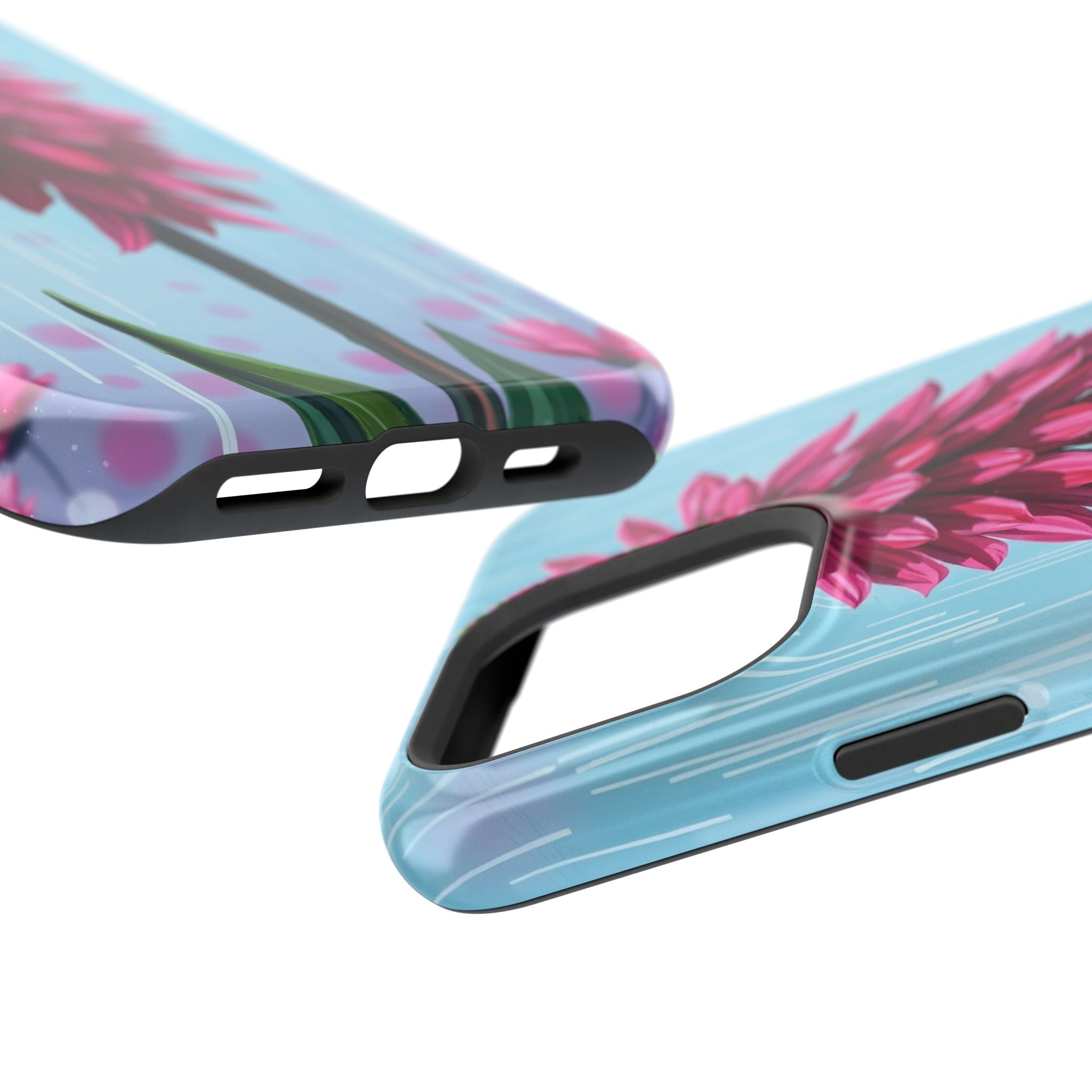 iPhone Cyan And Magenta Spring Shower Bloom Slim iPhone Everyday · iPhone Case