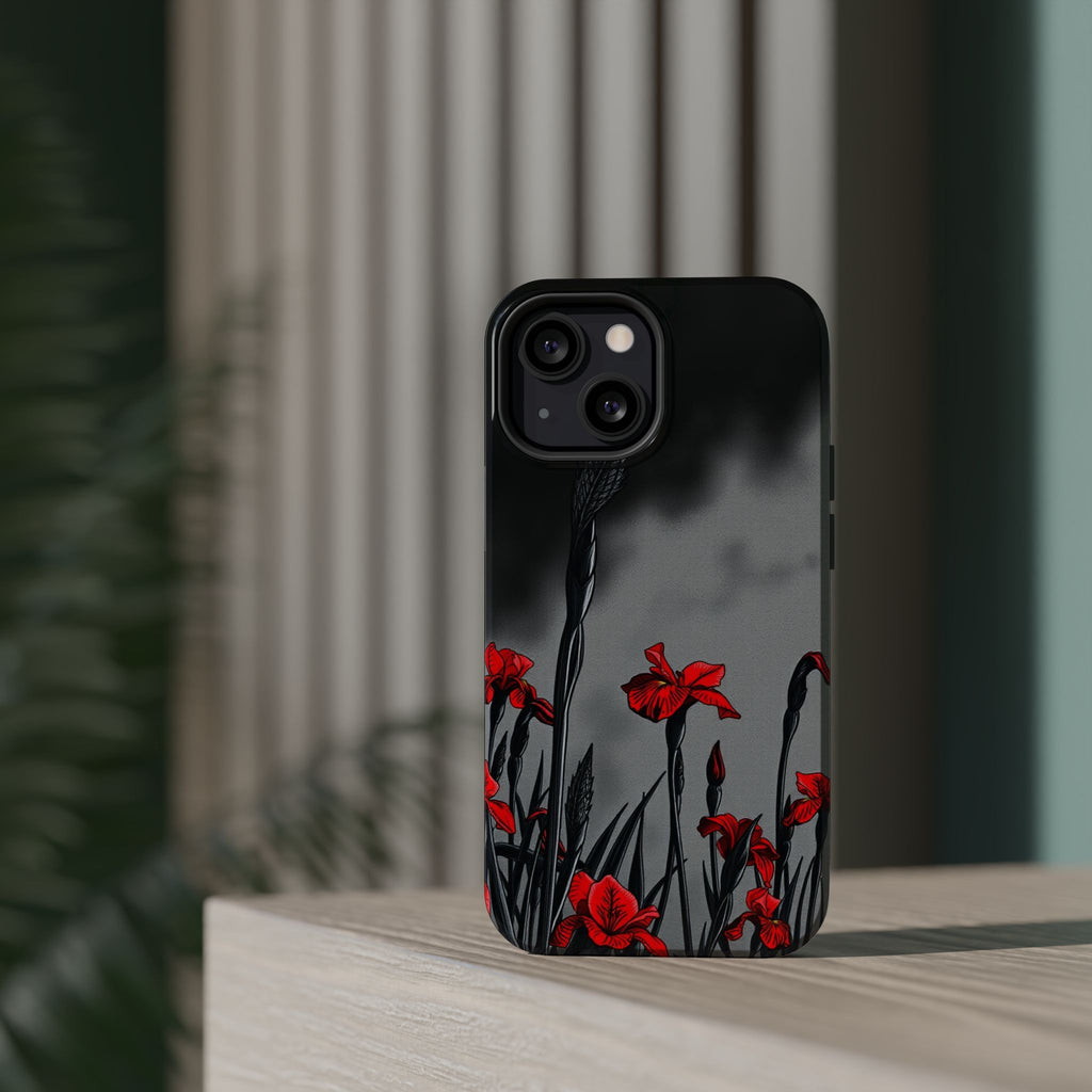 iPhone Iris Garden Cinematic Art Soft Finish Everyday Cas Slim Snap Case · iPhon