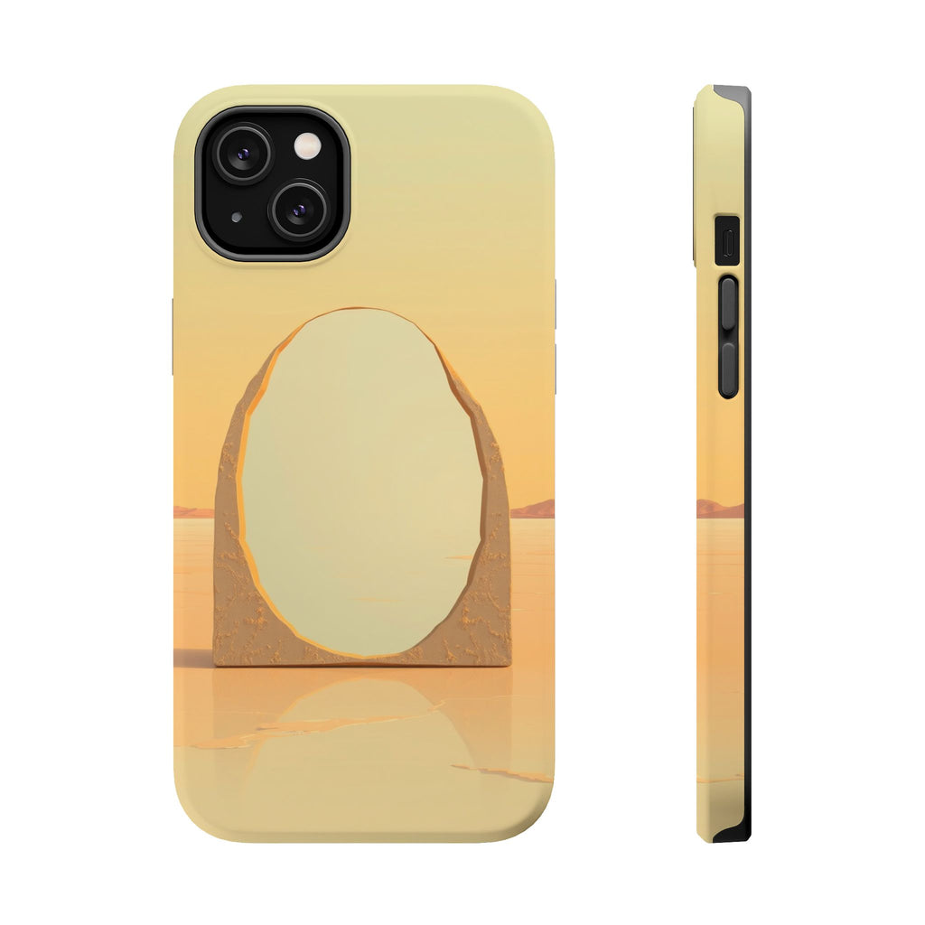 iPhone Mustard And Rust Salt Flat Mirror Slim Everyday iPhone Designer · iPhone
