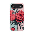 iPhone Teal And Coral Peony Bouquet Artistic Everyday Cas Slim Snap Case · iPhon