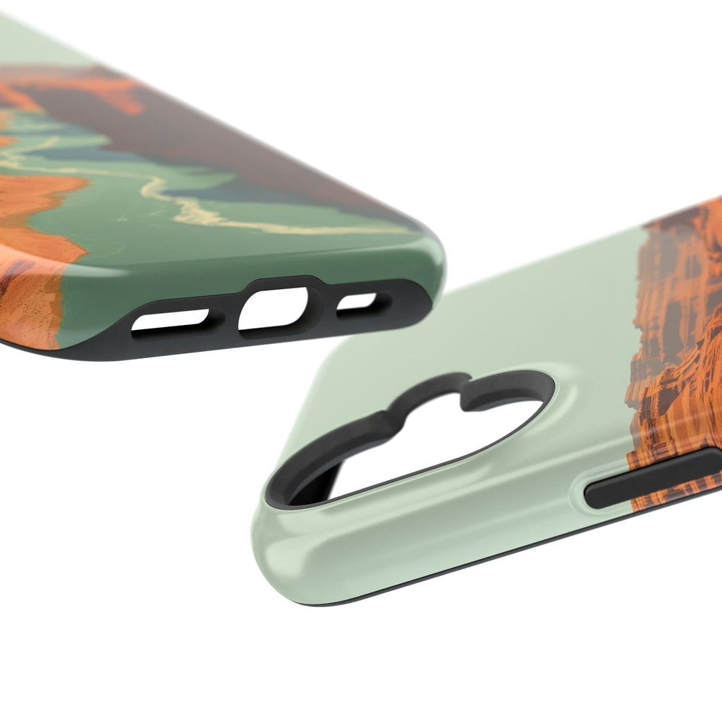 iPhone Burnt Orange And Sand River Canyon Slim iPhone Everyday Designer · iPhone