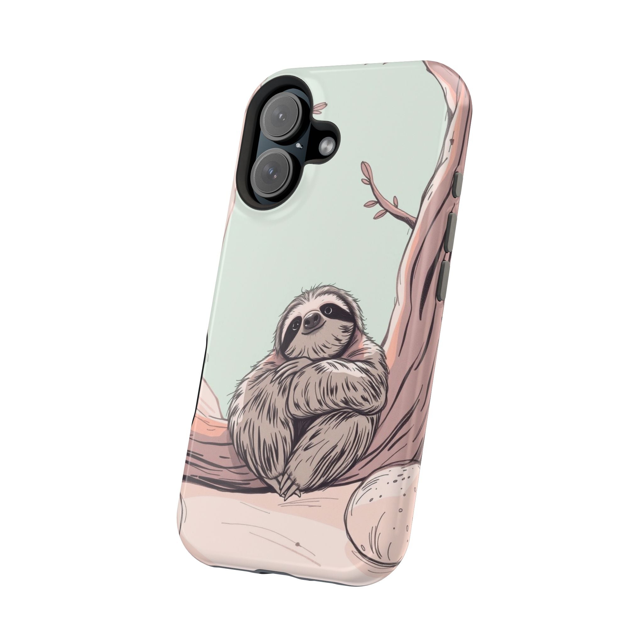 iPhone Cozy Sloth Mode Hand-Drawn Sketch Slim Everyday Designer Case · iPhone Ca