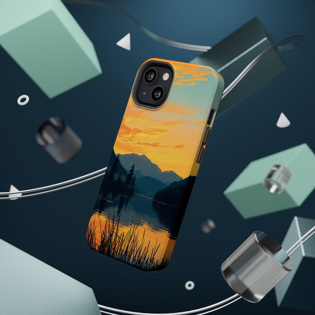 iPhone Lake at Twilight Oil Painting Impressionist iPhone Artistic · iPhone Case