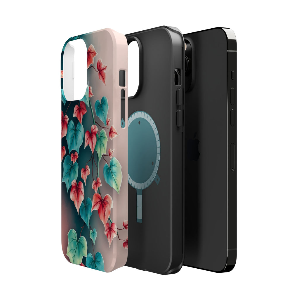 iPhone Art Nouveau Vine Teal And Coral Slim Snap Case · iPhone Case