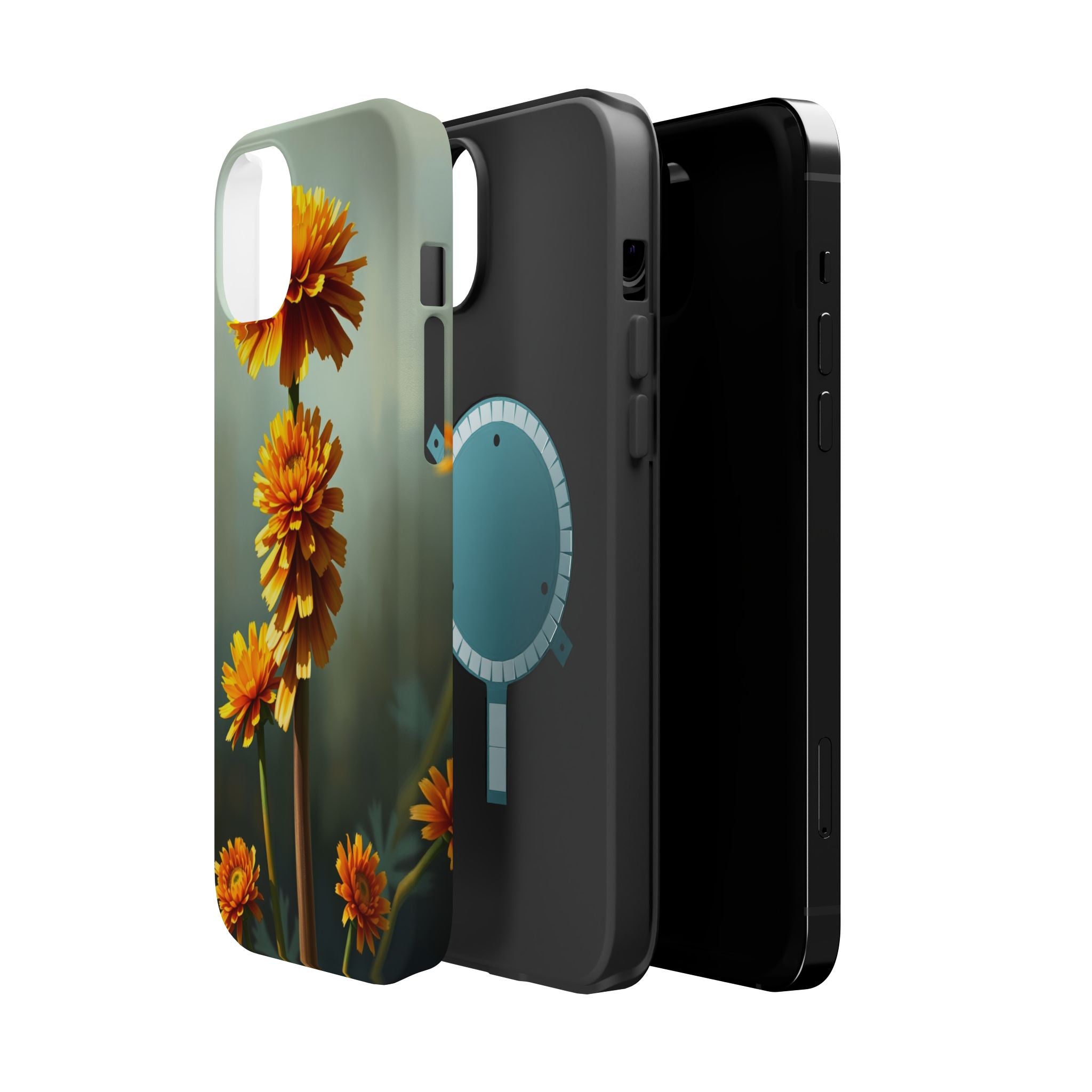 iPhone Ranunculus Stack Electric Art Slim Everyday Designer Case · iPhone Case