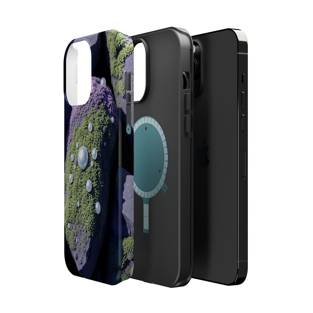 iPhone Moss Covered Rocks Electric Art Slim Everyday Designer Case · iPhone Case