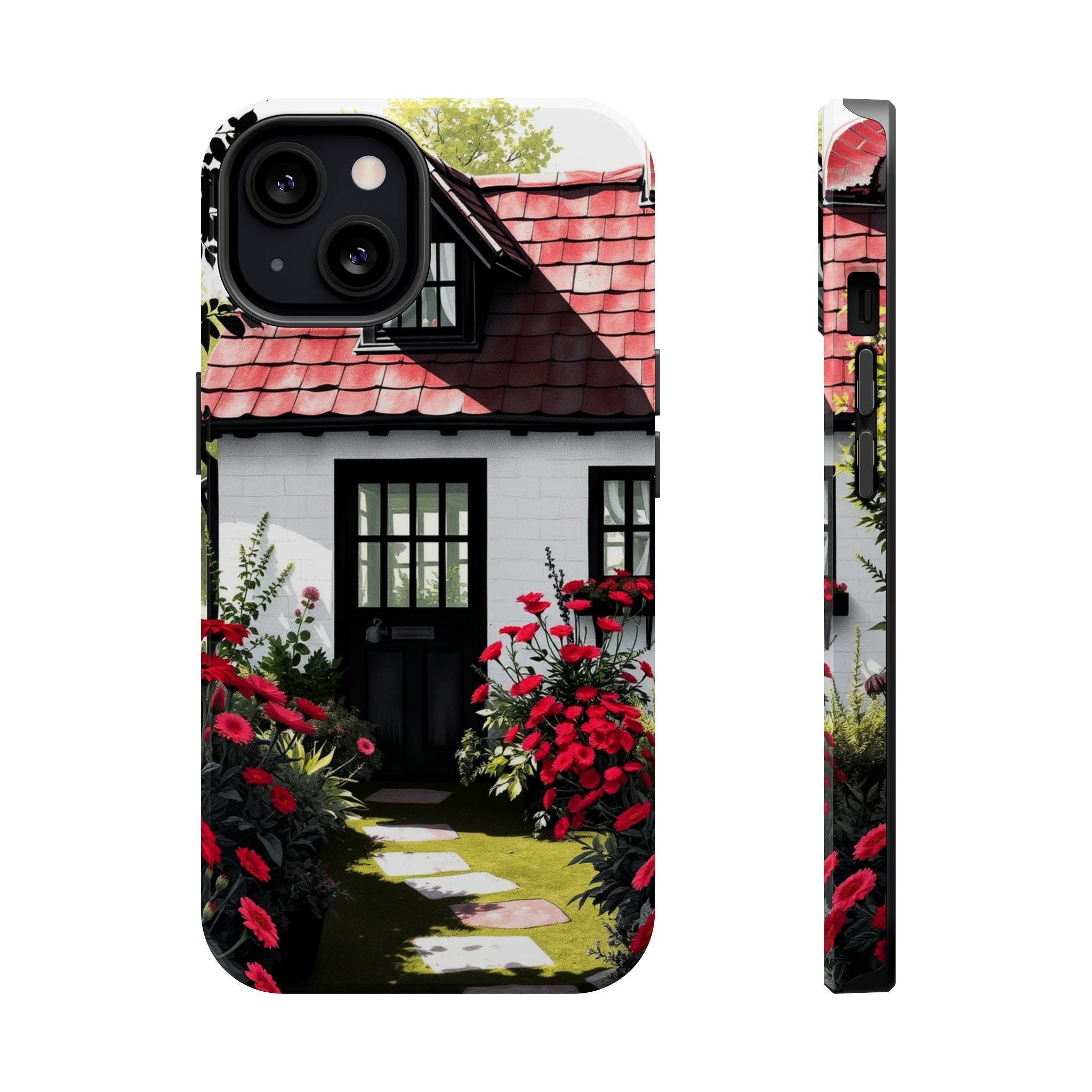 iPhone Cottage Garden Vibrant Watercolor Slim Snap Case · iPhone Case
