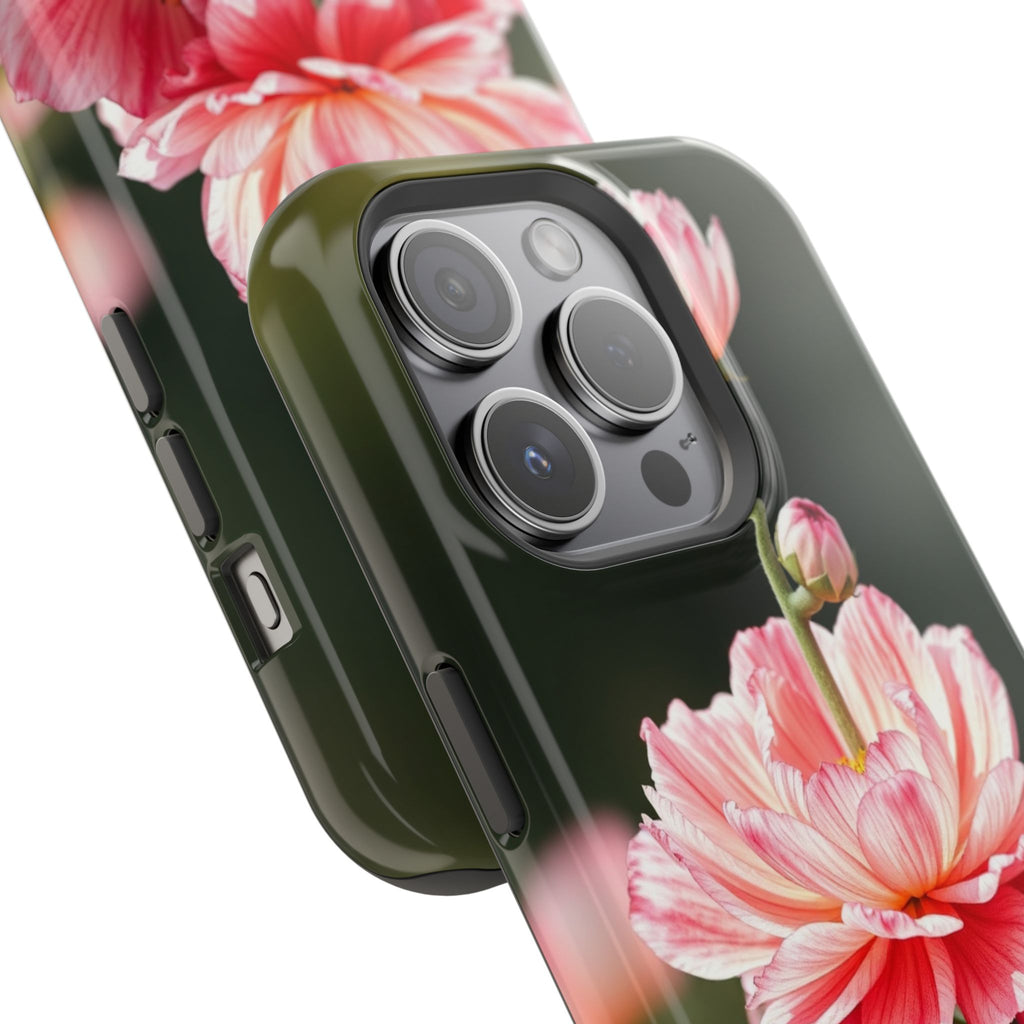 iPhone Ranunculus Stack Vibrant Watercolor Slim Snap Case · iPhone Case