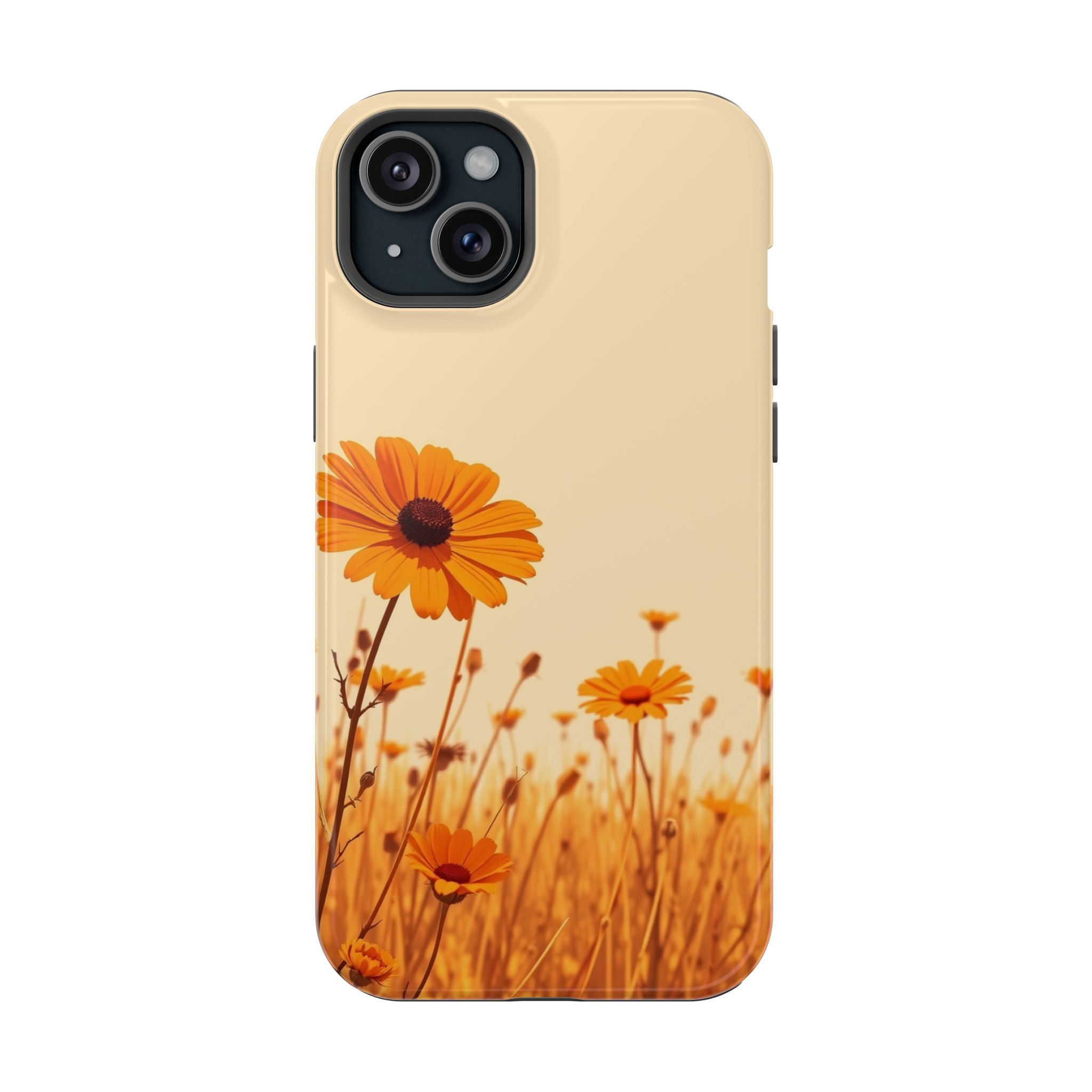 iPhone Wildflower Field Minimalist Line Art Slim Everyday Designer Case · iPhone