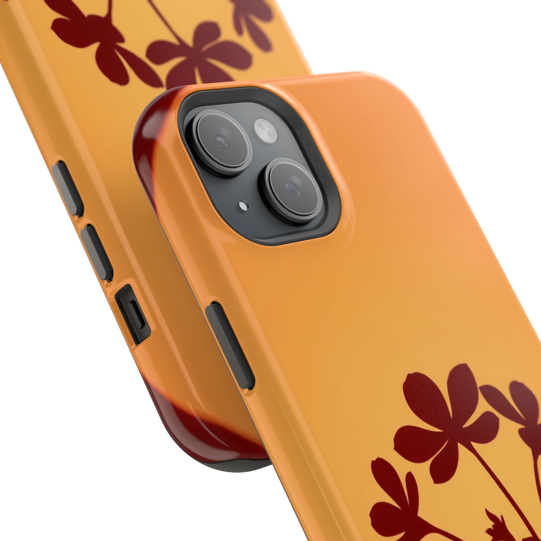 iPhone Floral Silhouette Electric Art Slim Everyday Designer Case · iPhone Case