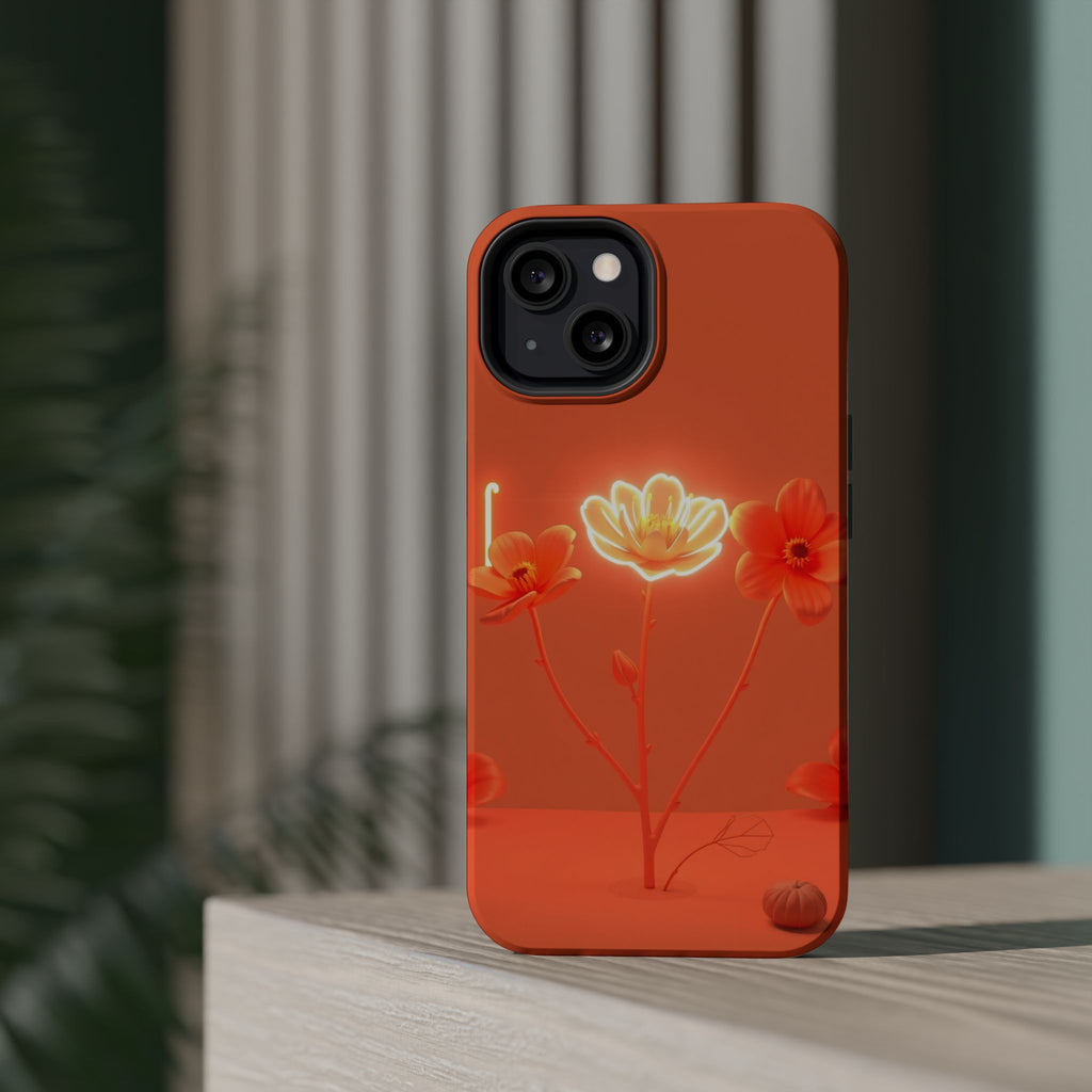 iPhone Neon Floral Enchanted Art Bold Modern Everyday Snap Case · iPhone Case