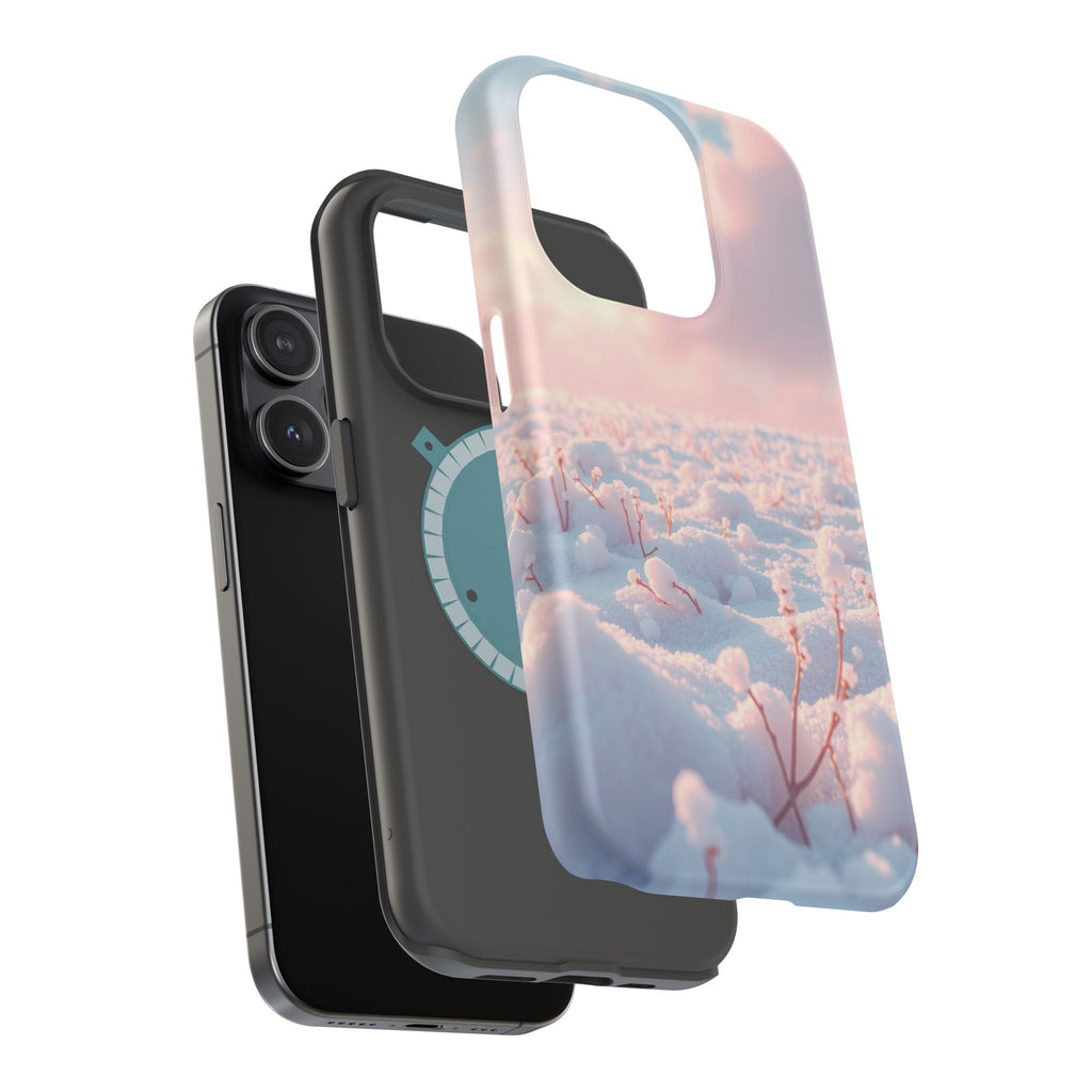 iPhone Snow Field Enchanted Art 13 Bold Modern Everyday Snap Case · iPhone Case