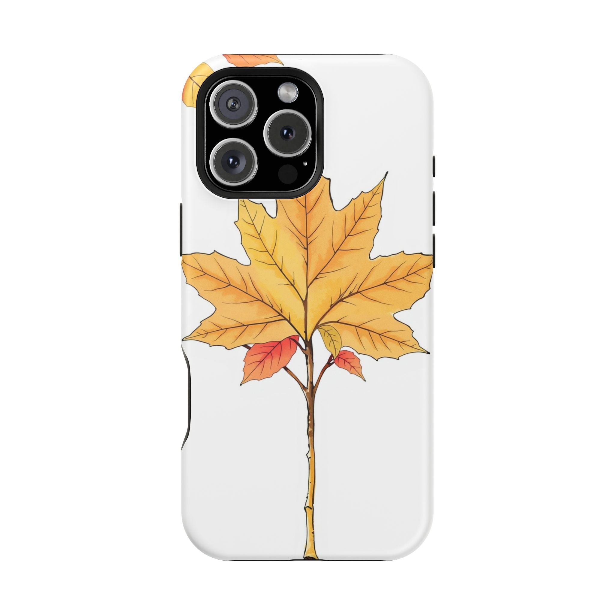 iPhone Mint And Blush Autumn Maple Bold Modern Everyday Snap Case · iPhone Case
