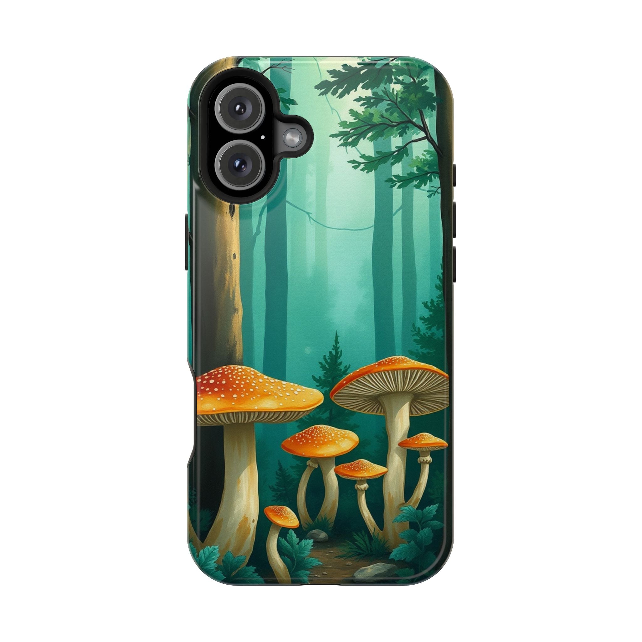 iPhone Mushroom Forest Oil Painting Impressionist iPhone Clean Minimal · iPhone