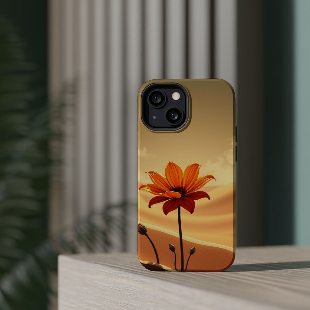 iPhone Neon Floral Dark Gothic Ink Bold Modern Everyday Snap Case · iPhone Case