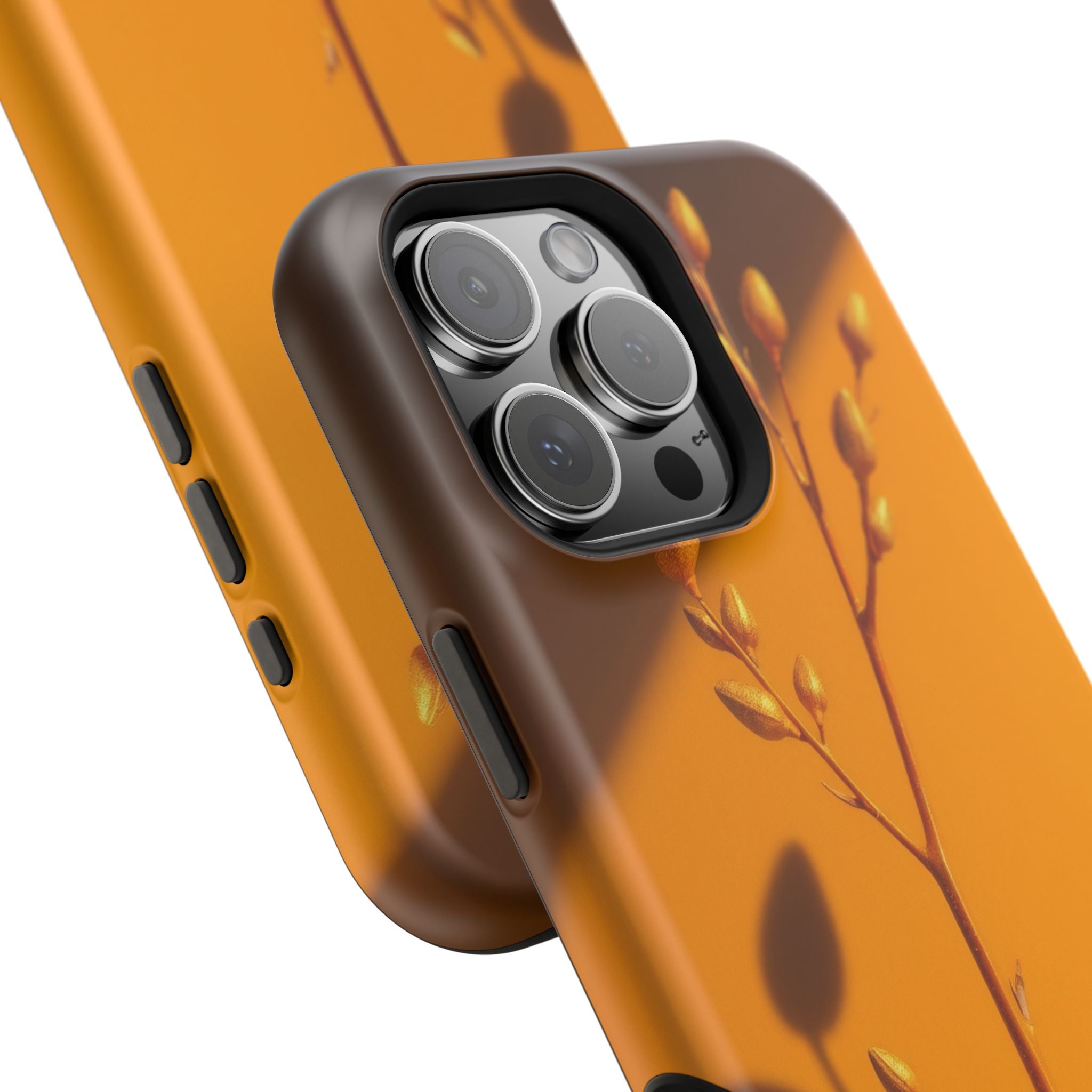 iPhone Mustard And Rust Minimalist Stem Slim Everyday iPhone Designer · iPhone C