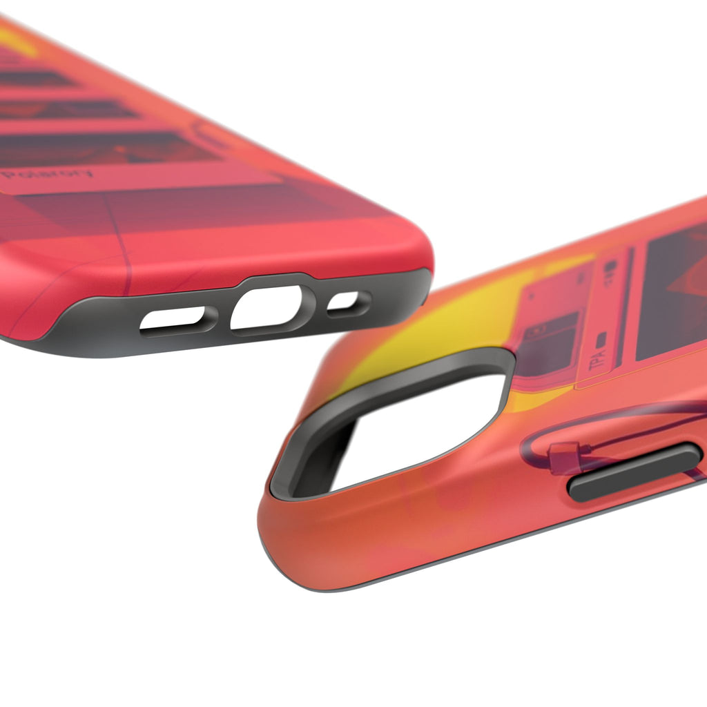 iPhone Polaroid Stack Memory Neon Cyberpunk Slim Everyday Designer Case · iPhone