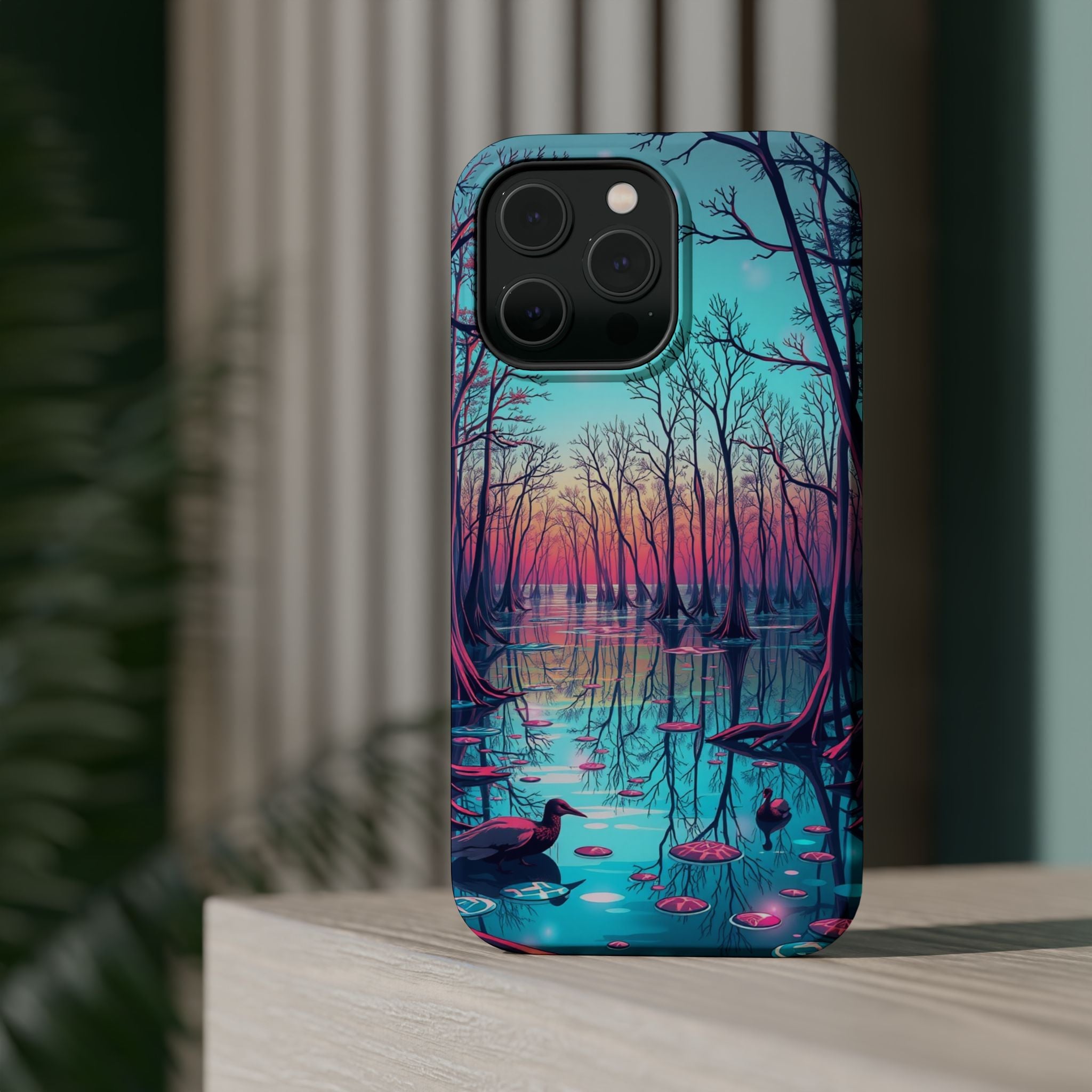 iPhone Cypress Swamp Holographic Iridescent Slim iPhone Everyday · iPhone Case