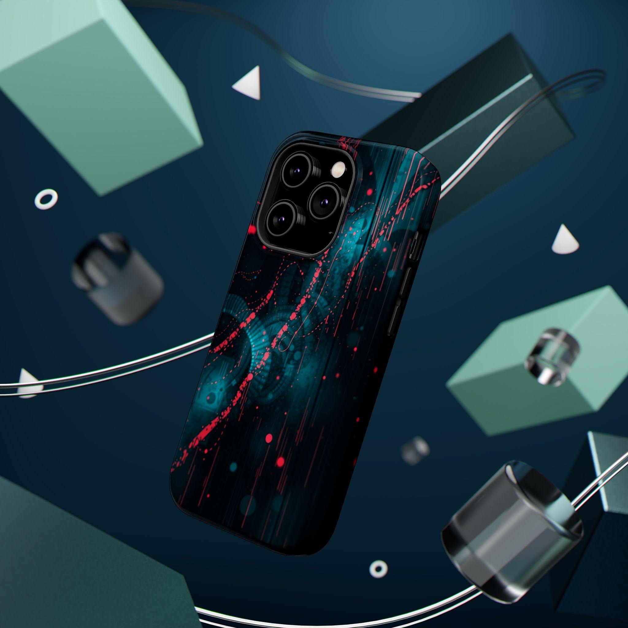 iPhone Digital Noise Cinematic Art Bold Modern Everyday Snap Case · iPhone Case