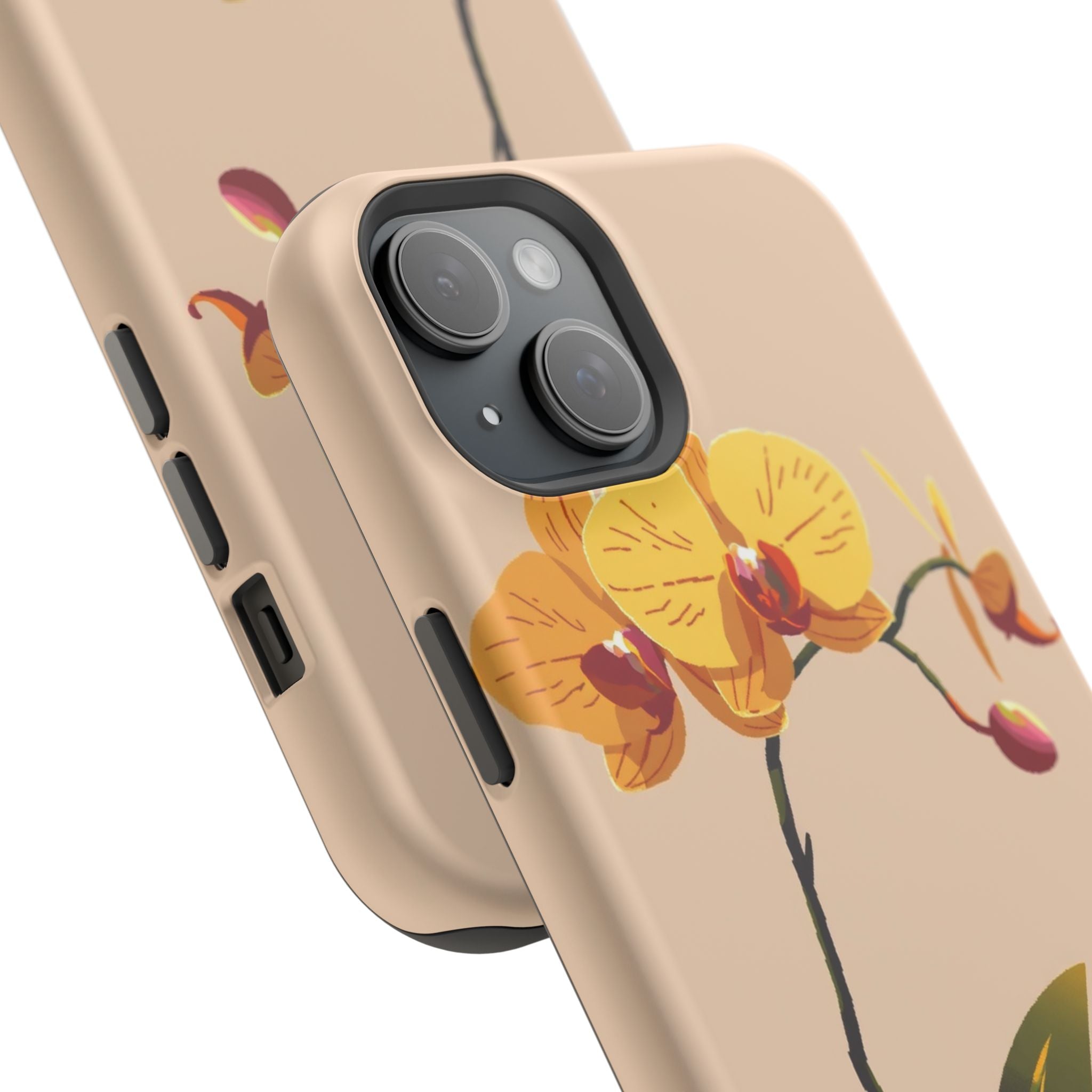 iPhone Orchid Study Pixel Art -Bit Bold Modern Everyday Snap Case · iPhone Case