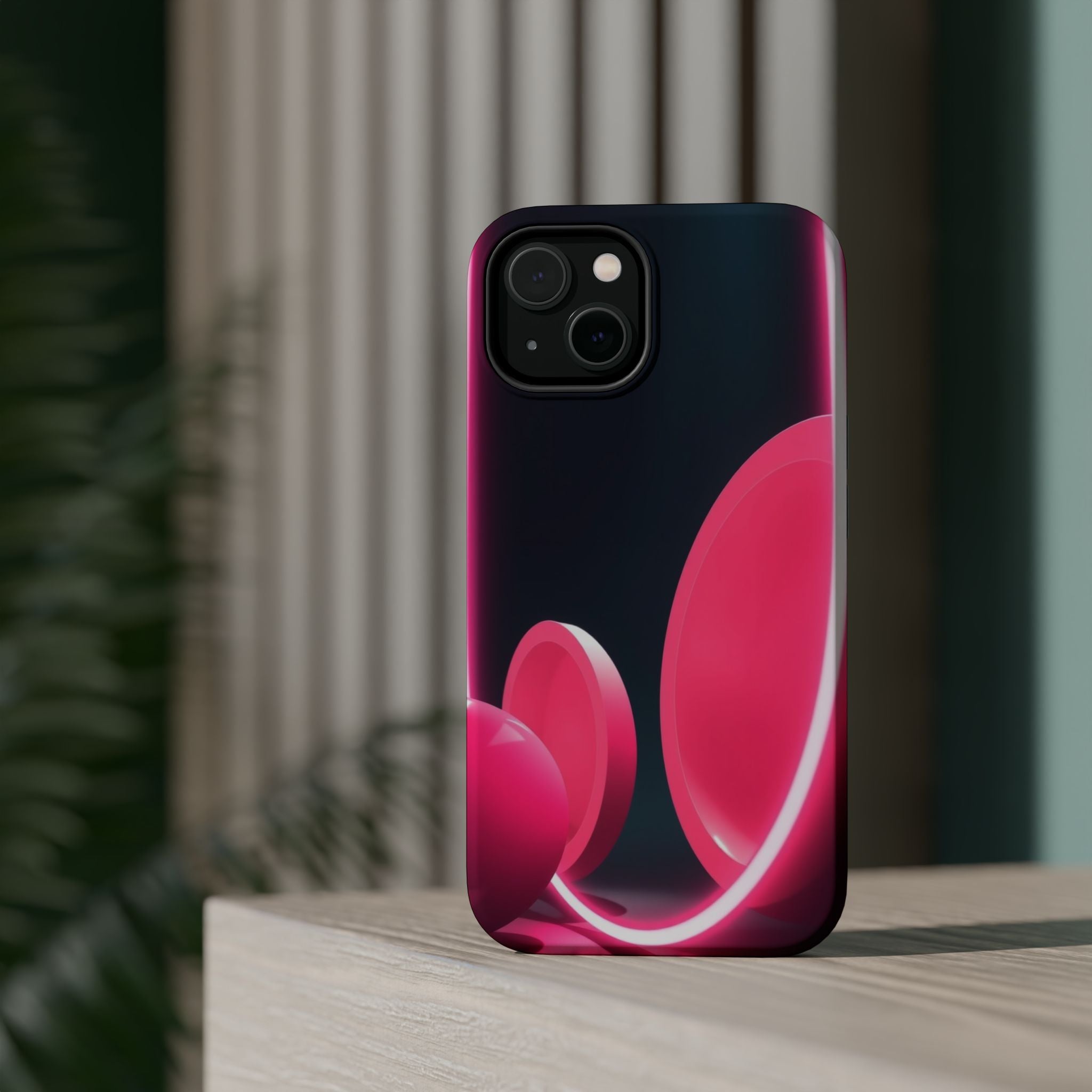 iPhone 1960s Mod Circles Neon Cyberpunk Slim Everyday Designer Case · iPhone Cas