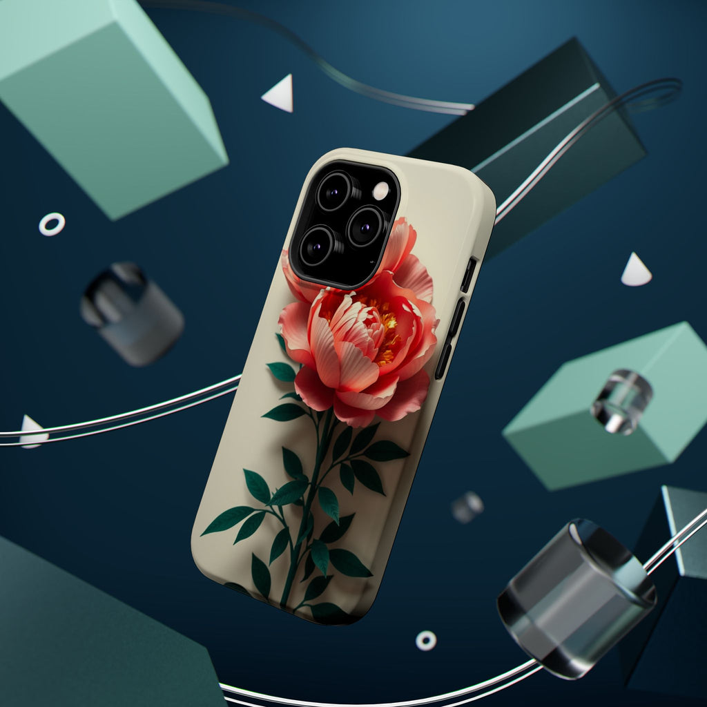 iPhone Emerald Green And Gold Peony Bouquet Slim iPhone Everyday · iPhone Case