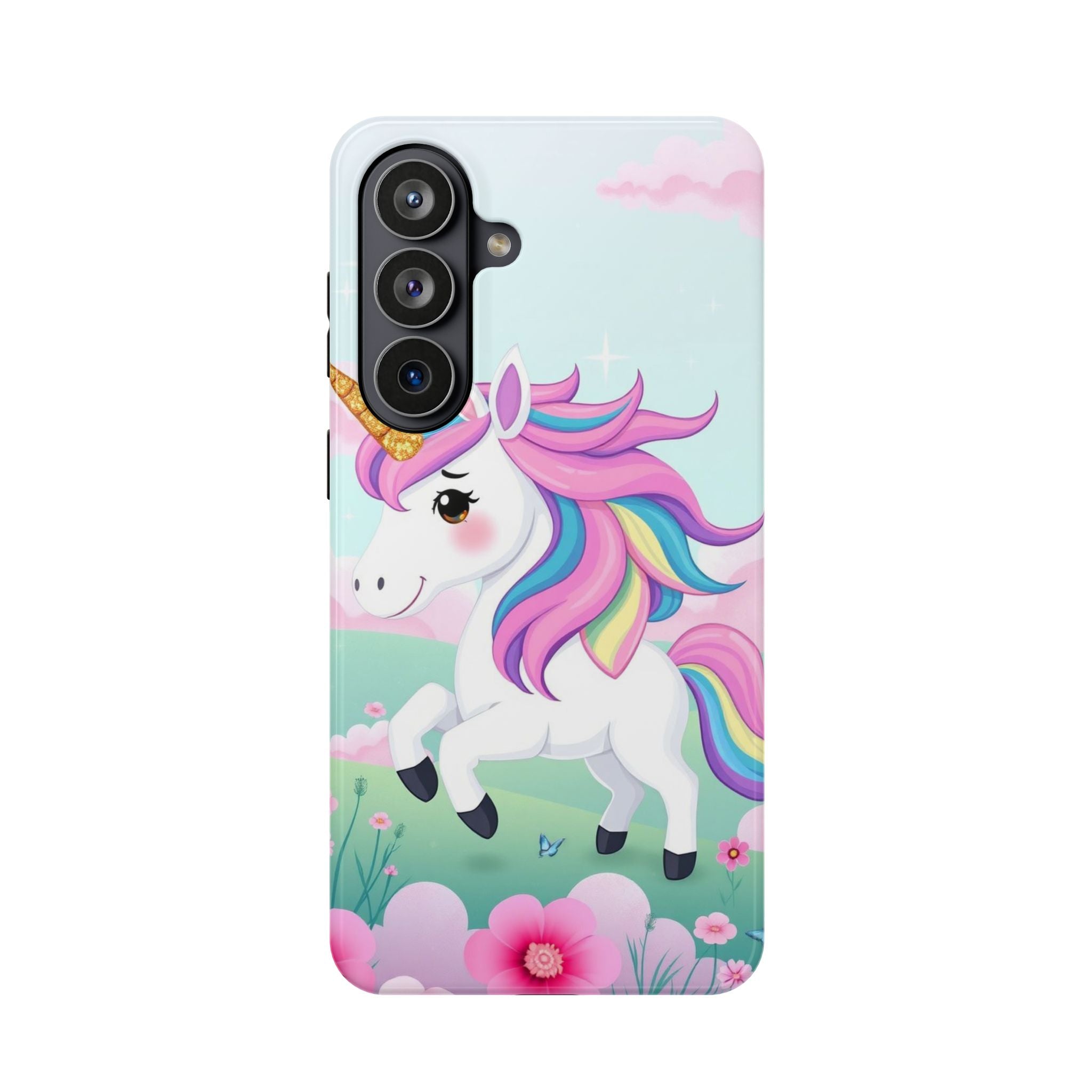 iPhone Rainbow Unicorn Kids Fun Soft iPhone Phone Case Gift Finish · iPhone Case