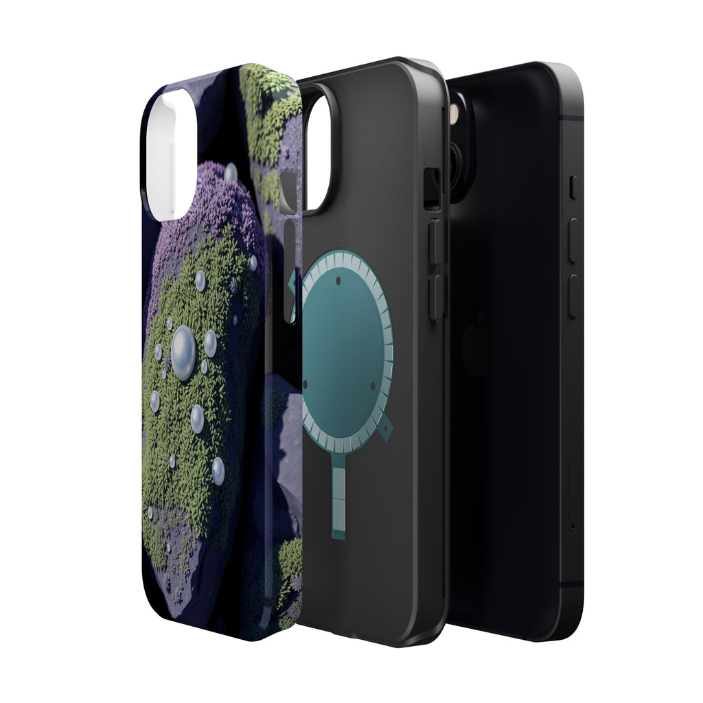 iPhone Moss Covered Rocks Electric Art Slim Everyday Designer Case · iPhone Case