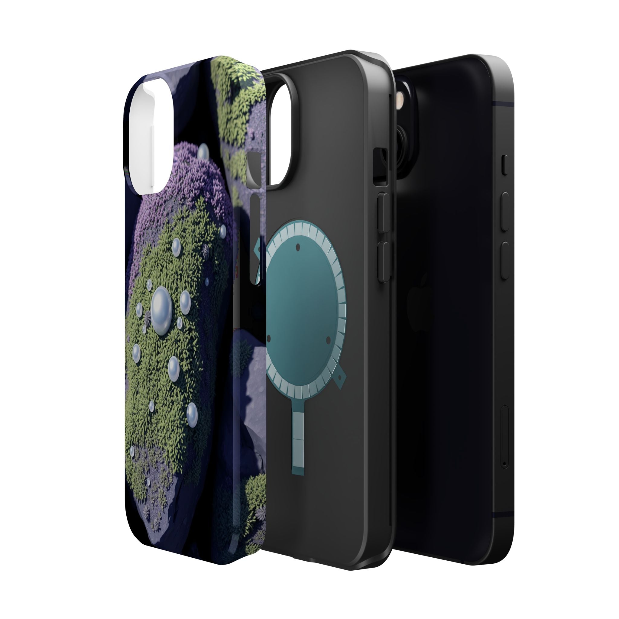 iPhone Moss Covered Rocks Electric Art Slim Everyday Designer Case · iPhone Case